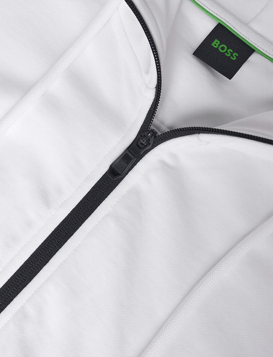 BOSS - SW_Hoodie FZ - overdele - white - 2