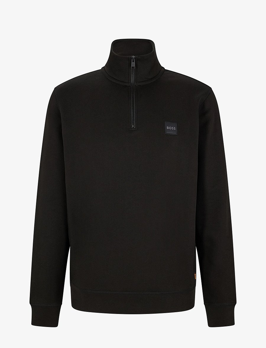 BOSS - Zetrust - pullover mit halbem reißverschluss - black - 1