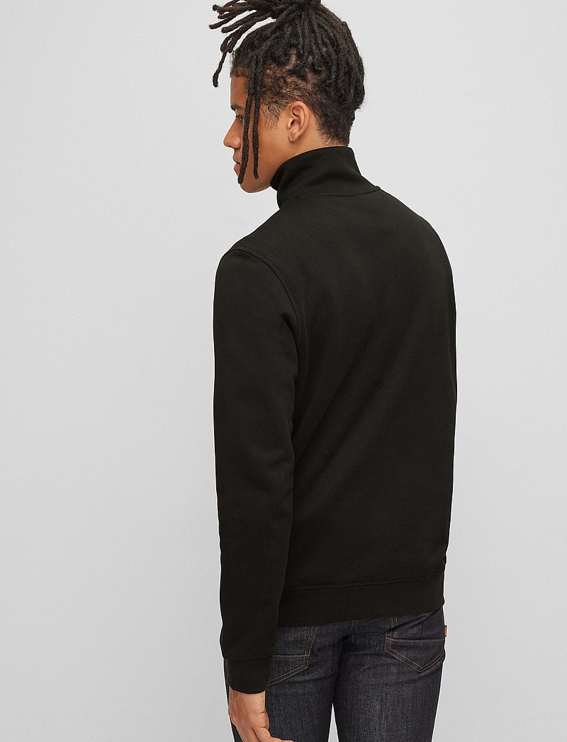 BOSS - Zetrust - tõmblukk-kaelusega džemprid - black - 5