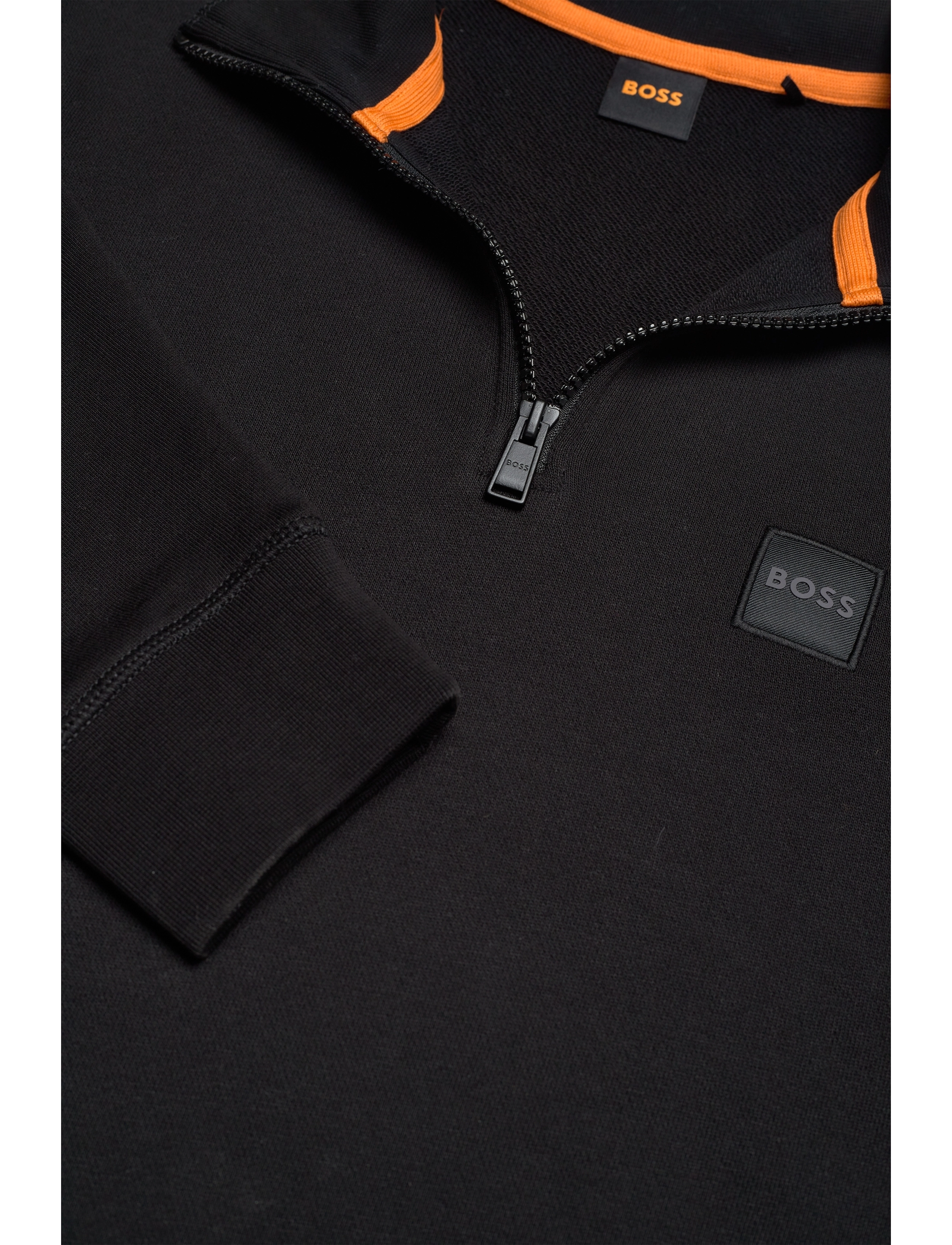BOSS - Zetrust - pullover mit halbem reißverschluss - black - 3