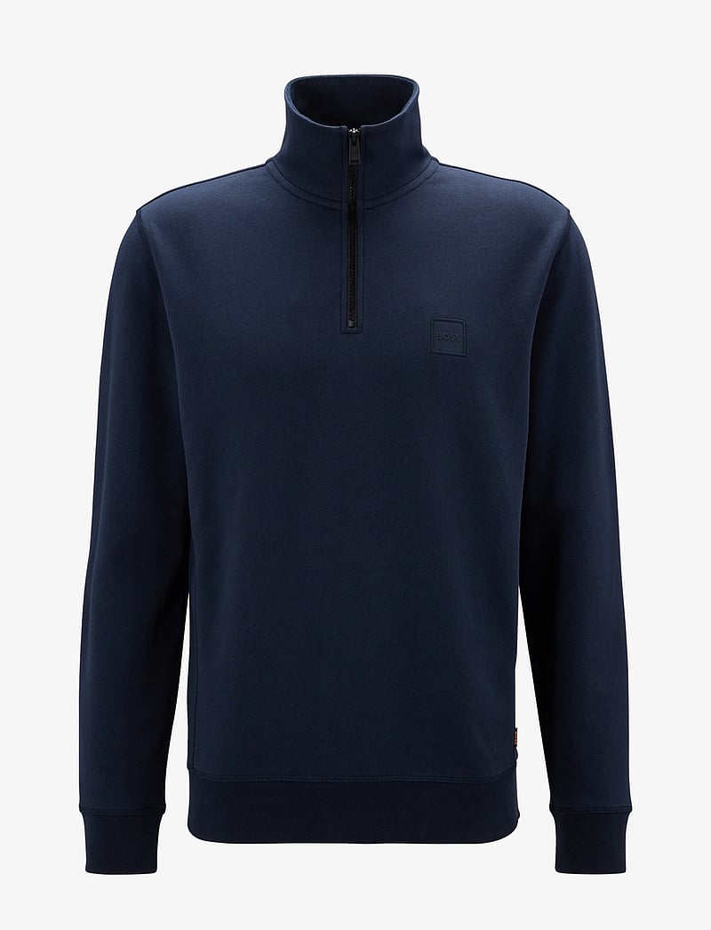 BOSS - Zetrust - halfzip strik - dark blue - 1
