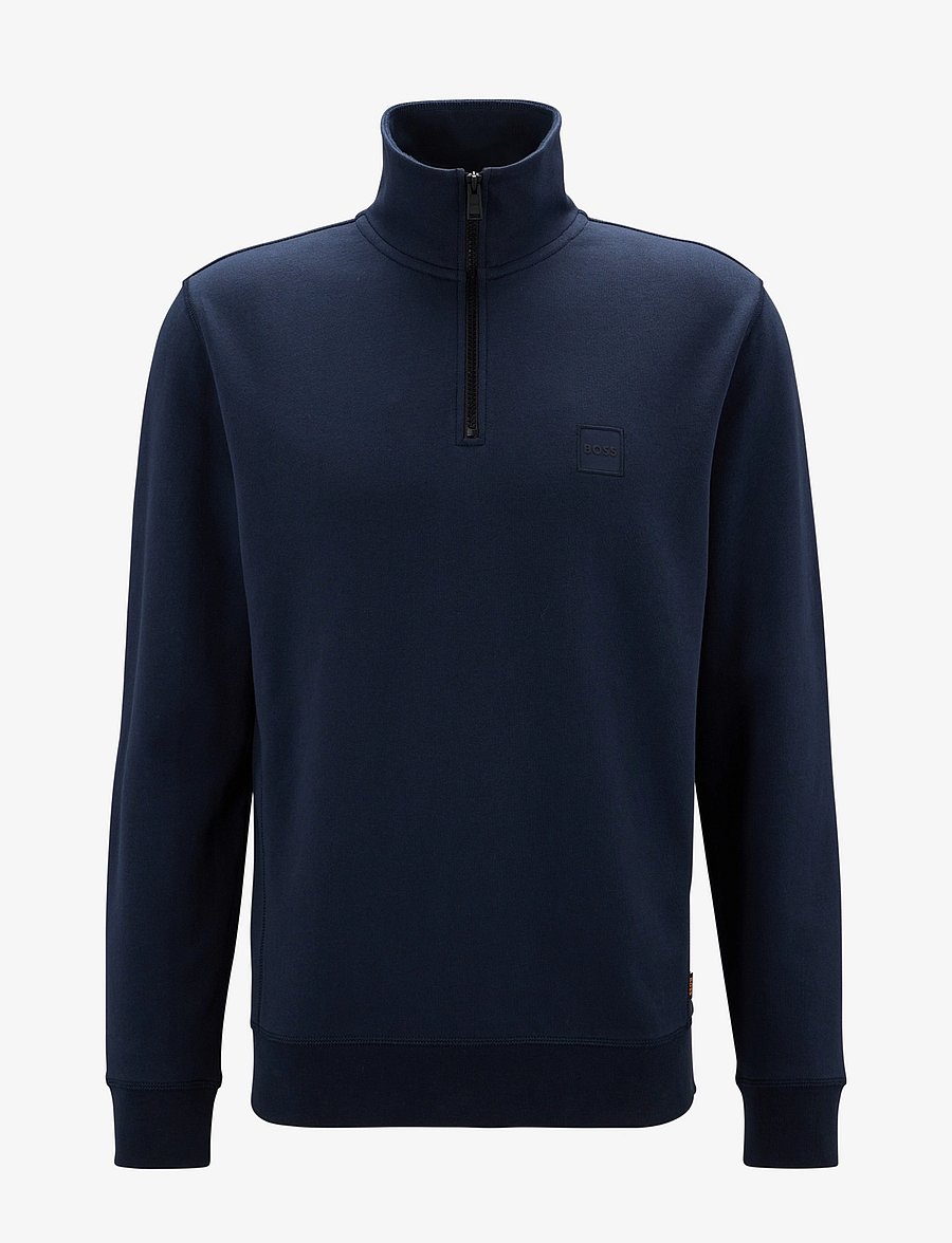 BOSS - Zetrust - pullover mit halbem reißverschluss - dark blue - 1