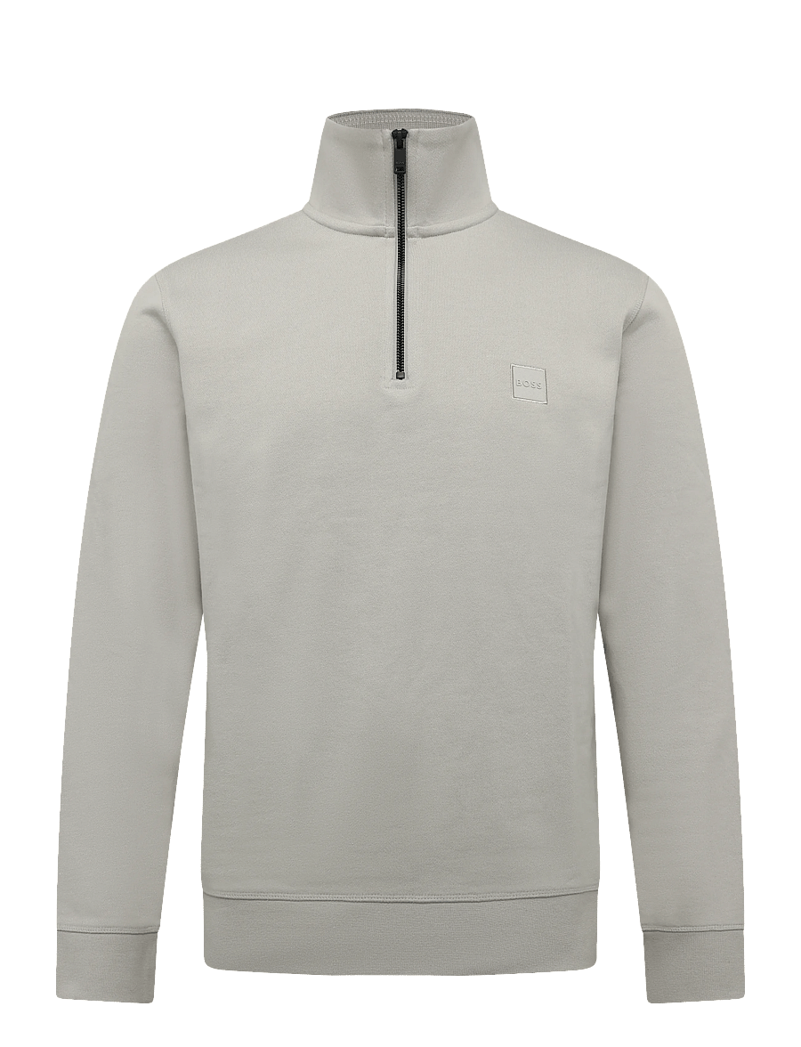 BOSS - Zetrust - pullover mit halbem reißverschluss - light beige - 0