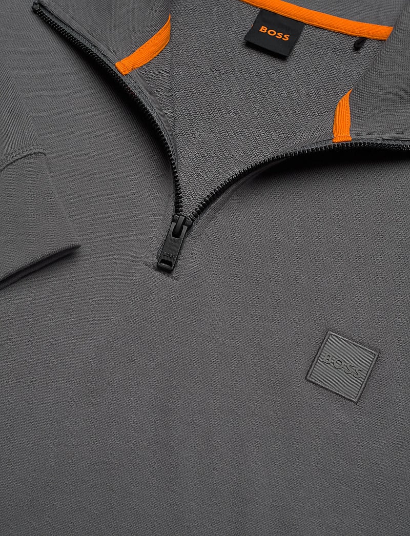 BOSS - Zetrust - half zip jumpers - open grey - 2