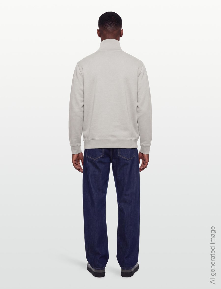 BOSS - Zetrust - half zip jumpers - open grey - 4