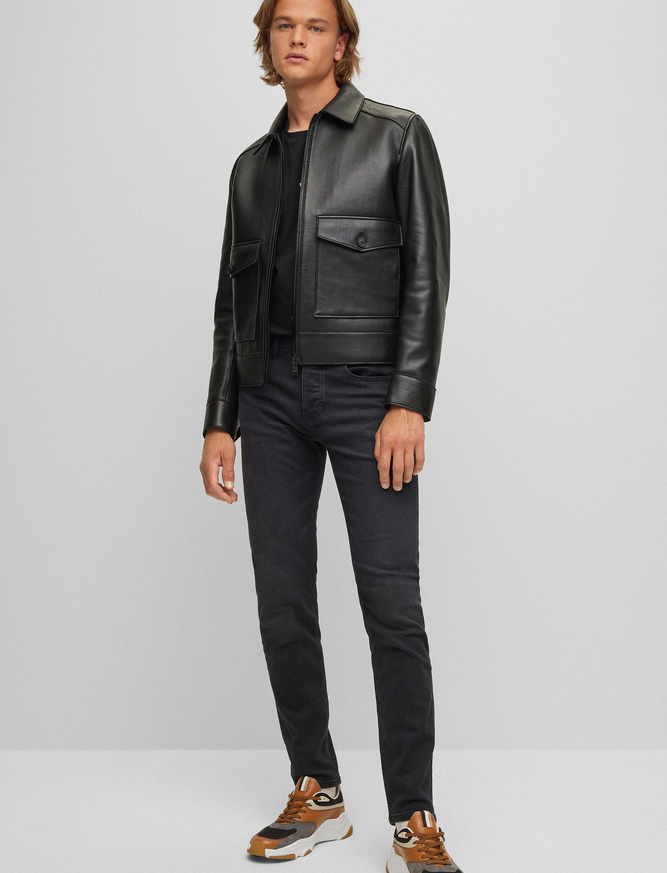 BOSS - Taber BC-P-1 - tapered jeans - black - 0