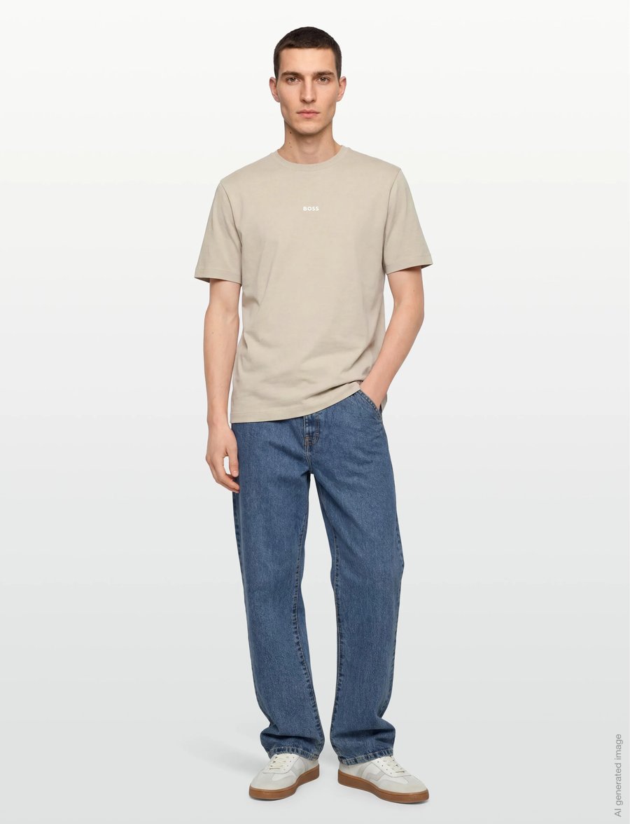 BOSS - TChup - oberteile & t-shirts - light beige - 0