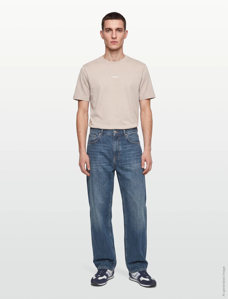 BOSS - TChup - oberteile & t-shirts - open grey - 0