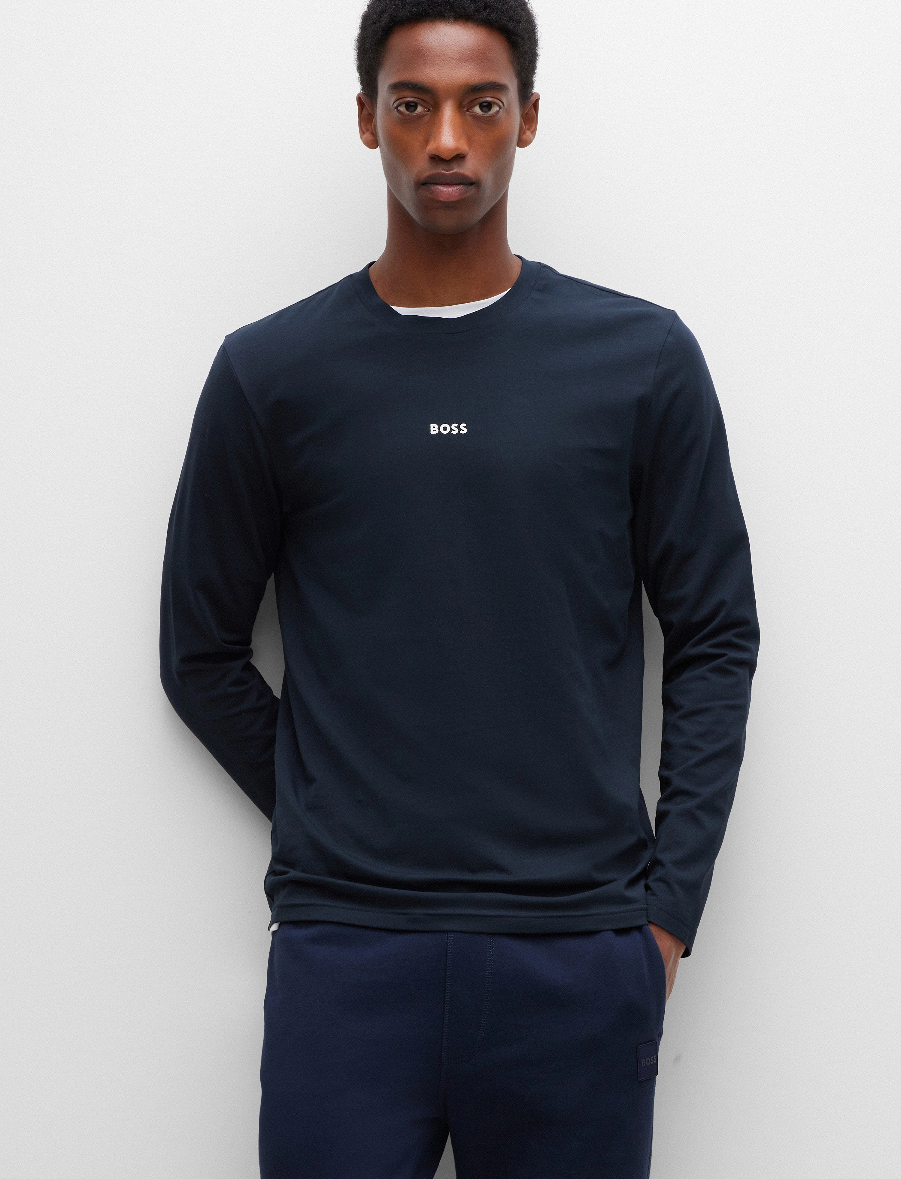 BOSS TChark - T-Shirts - DARK BLUE / navy