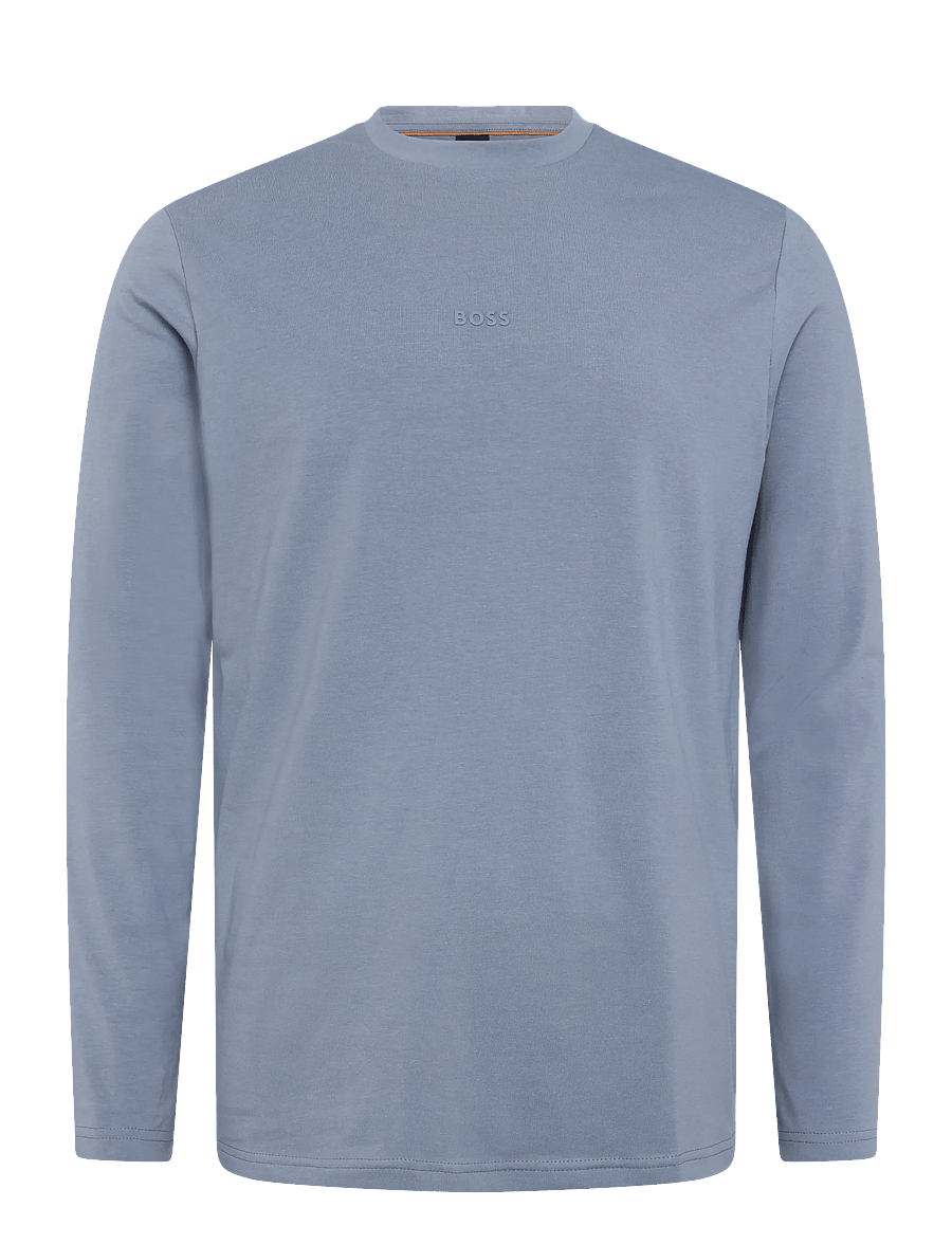 BOSS - TChark - langærmede t-shirts - medium blue - 0