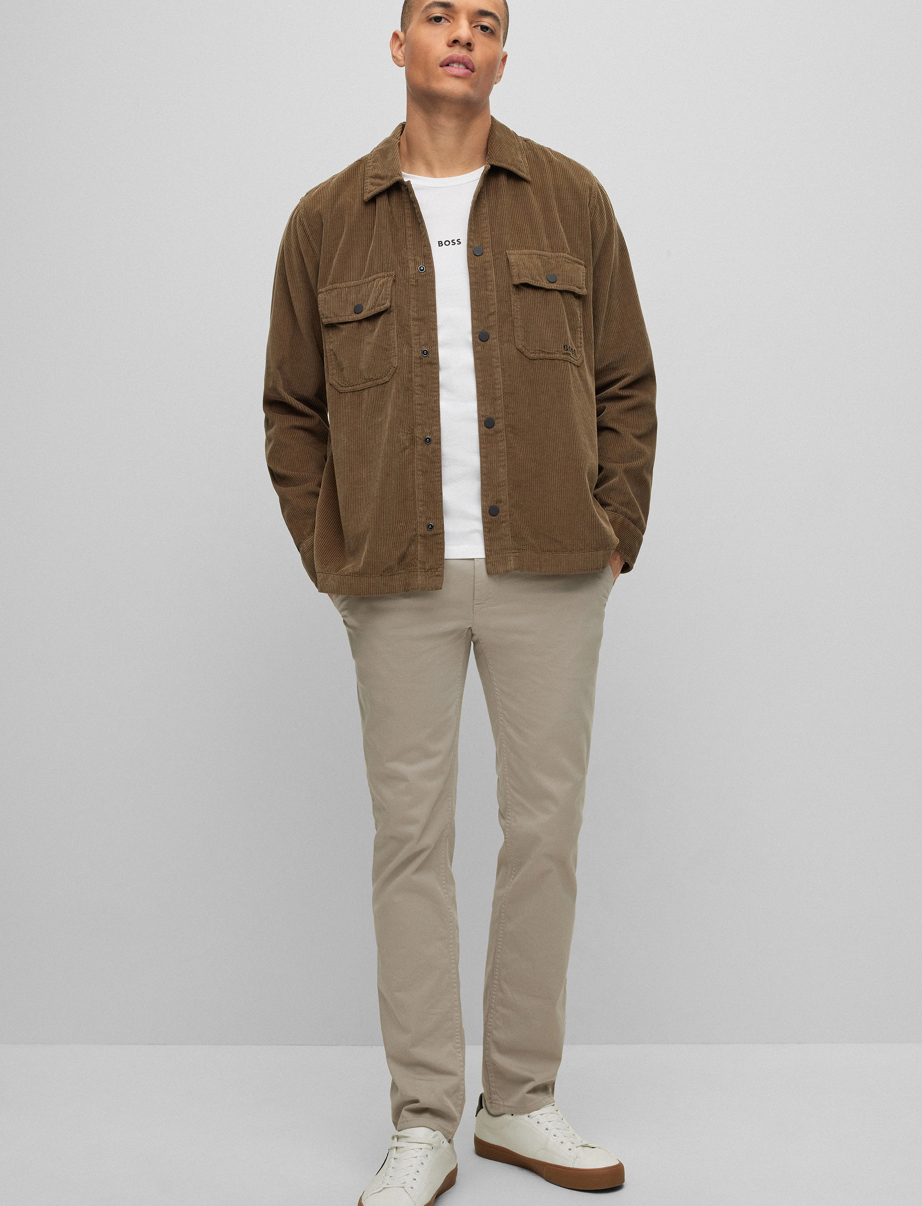 BOSS - TChark - basic t-shirts - white - 3