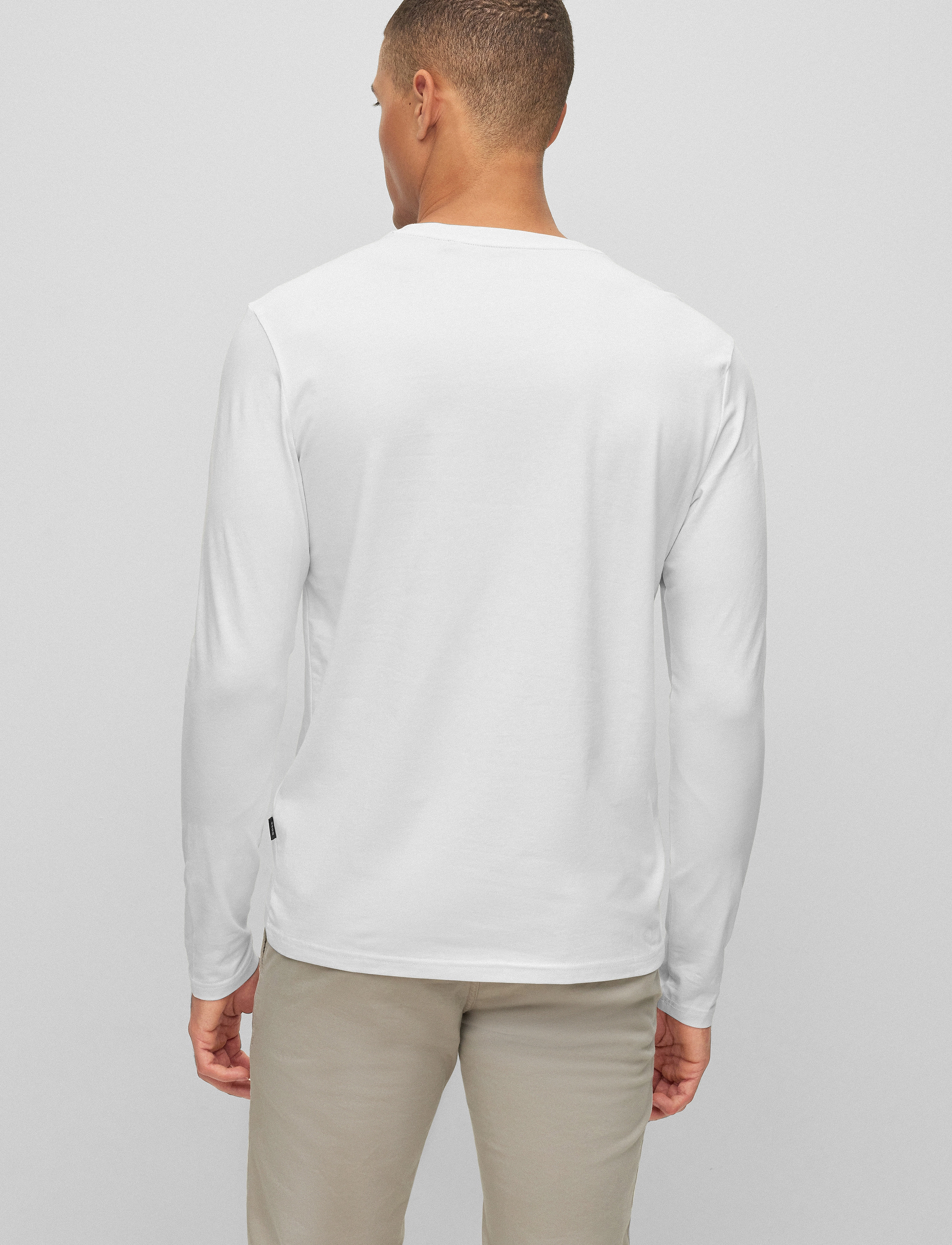 BOSS - TChark - basic t-shirts - white - 5