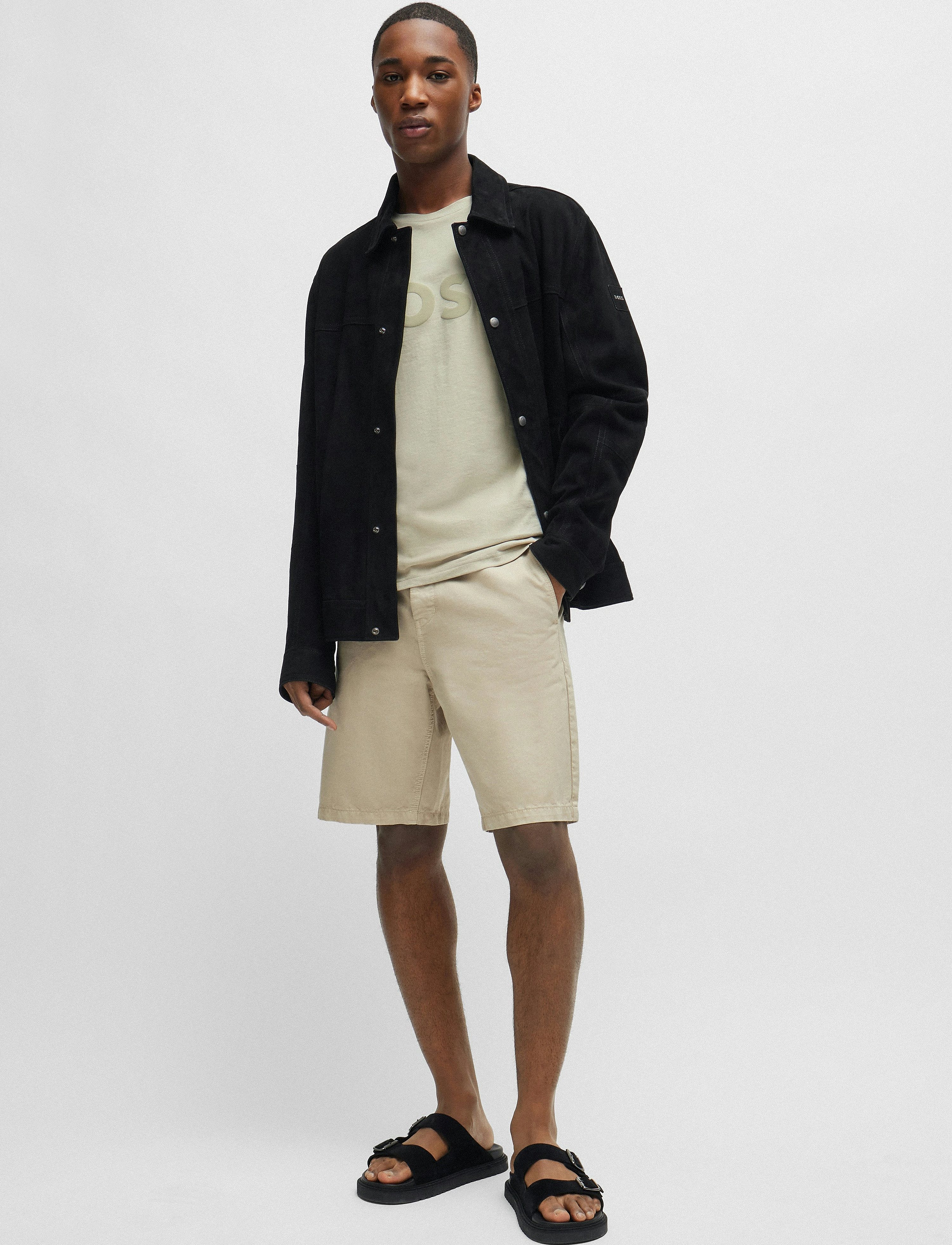 BOSS - Thinking 1 - korte mouwen - light beige - 2