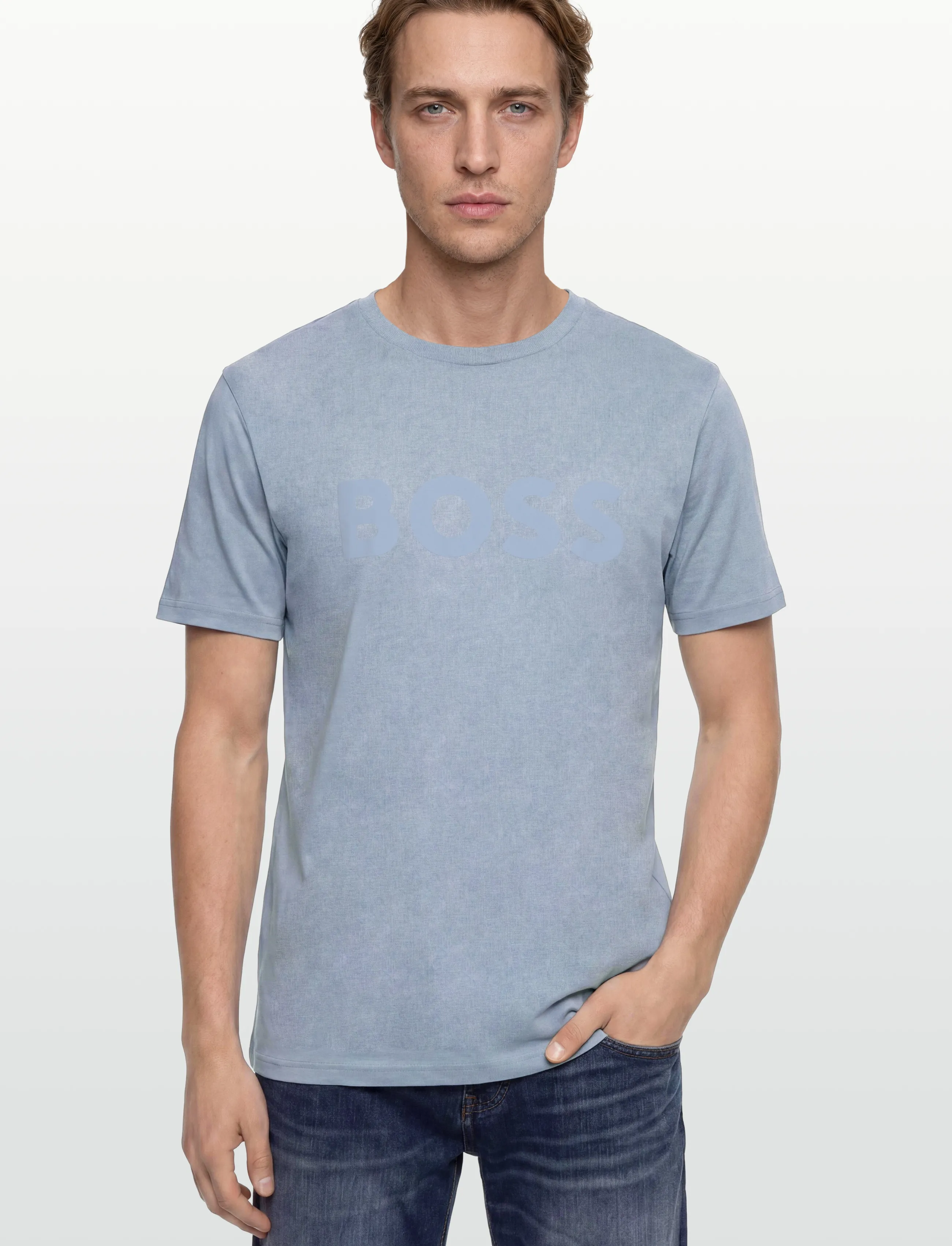 BOSS - Thinking 1 - kortærmede t-shirts - light/pastel blue - 3
