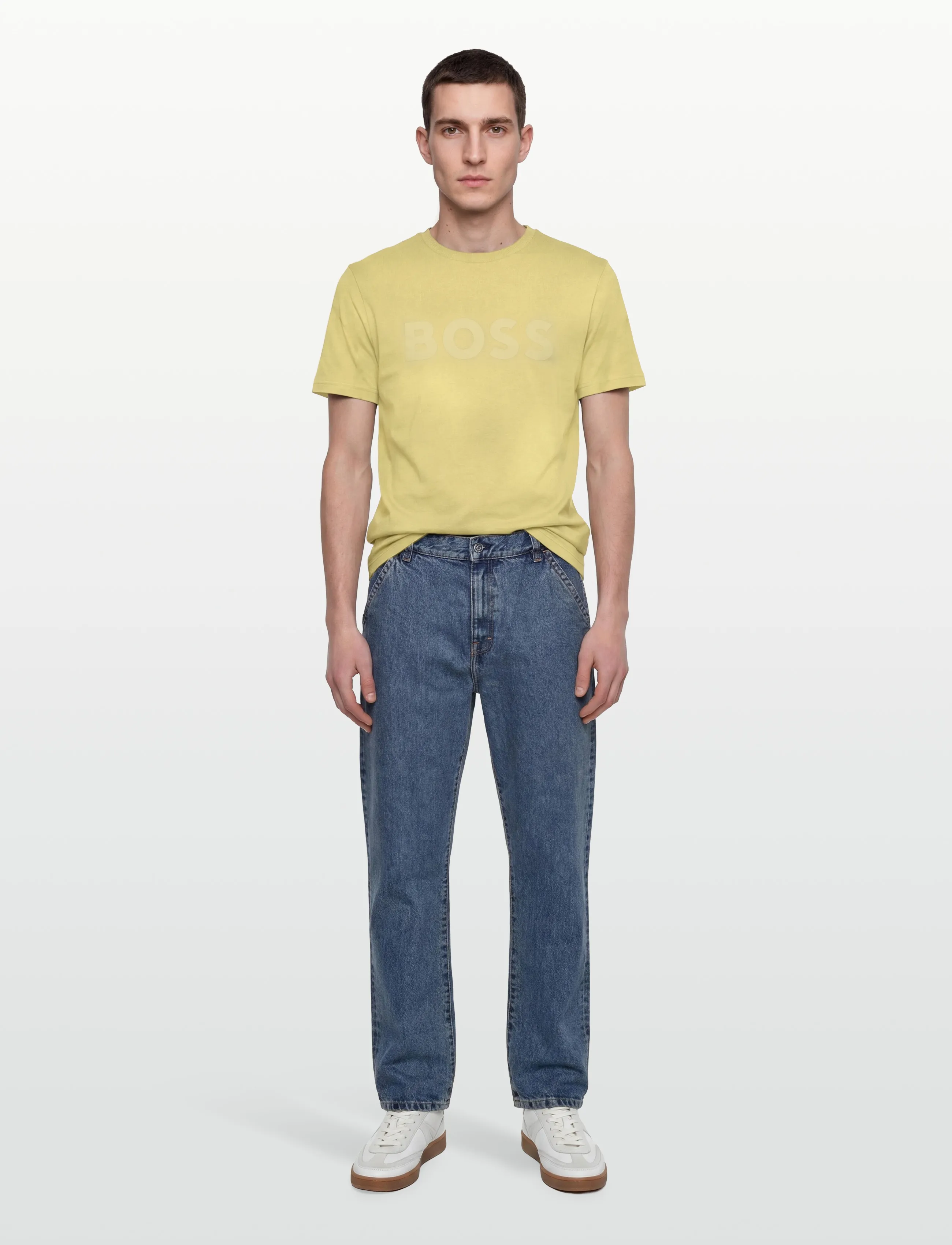 BOSS Thinking 1 - T-särgid - MEDIUM BEIGE / yellow