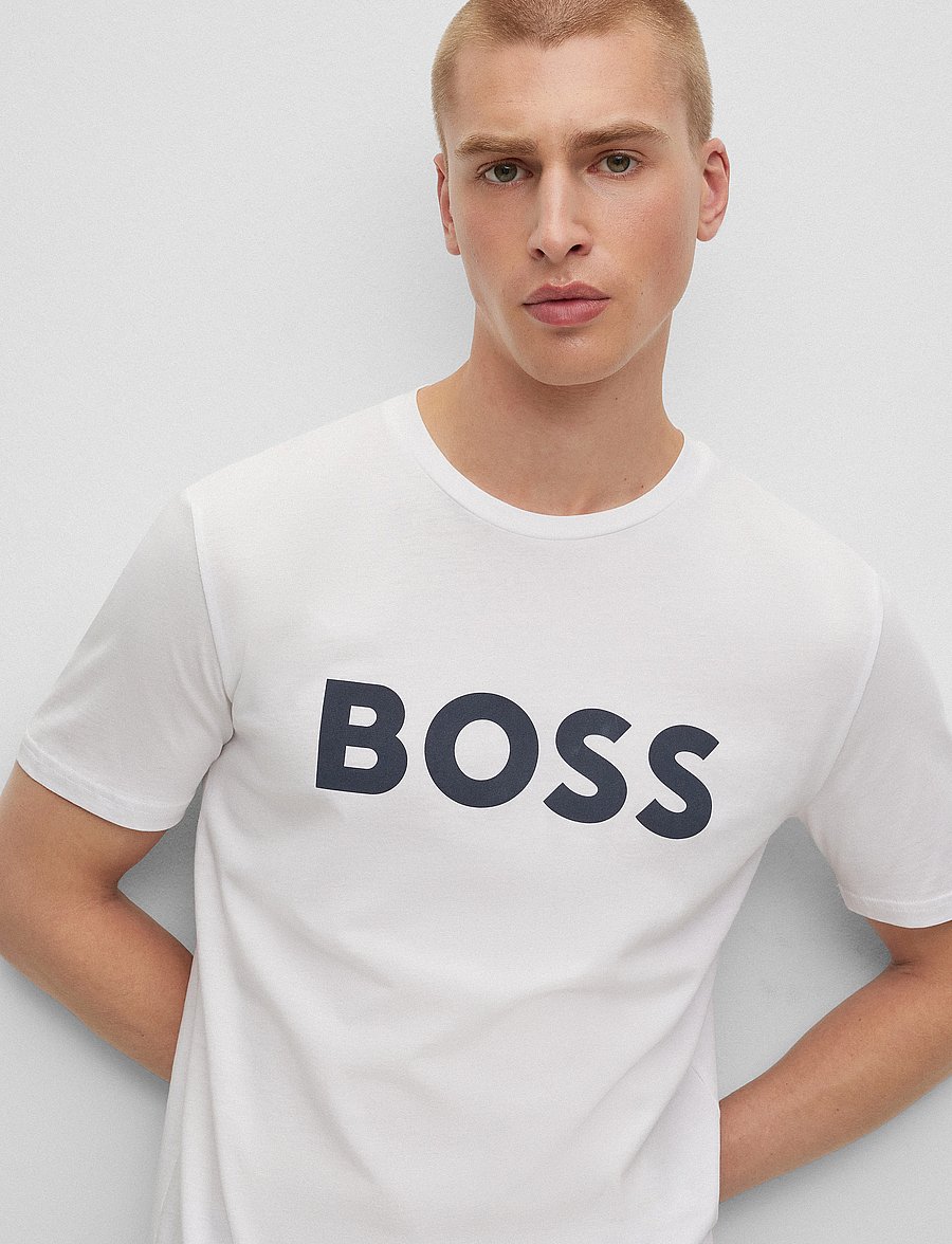 BOSS - Thinking 1 - marškinėliai trumpomis rankovėmis - white - 3