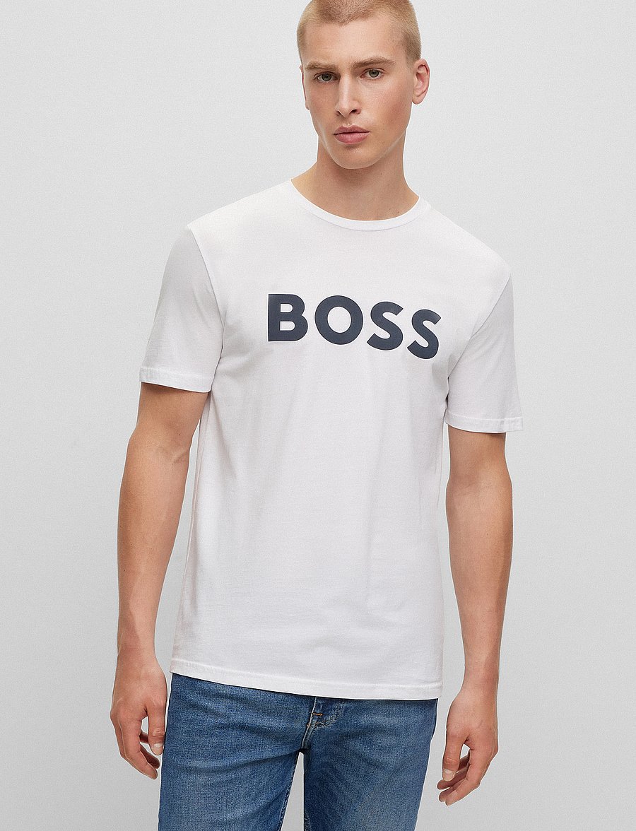 BOSS - Thinking 1 - marškinėliai trumpomis rankovėmis - white - 4