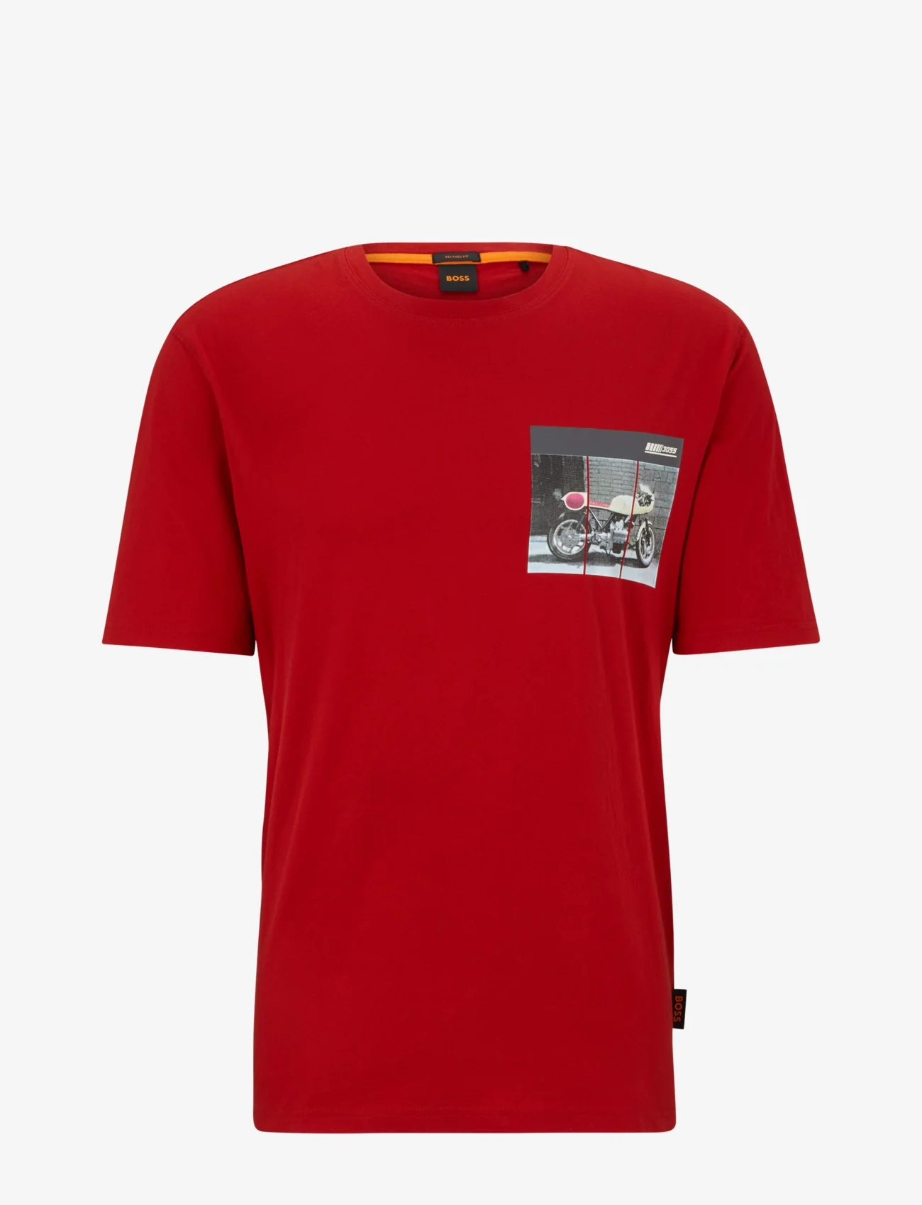 BOSS - TeeMotor - kortärmade t-shirts - bright red - 0