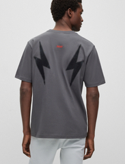 BOSS - TeeSevenFlash - short-sleeved t-shirts - dark grey - 3