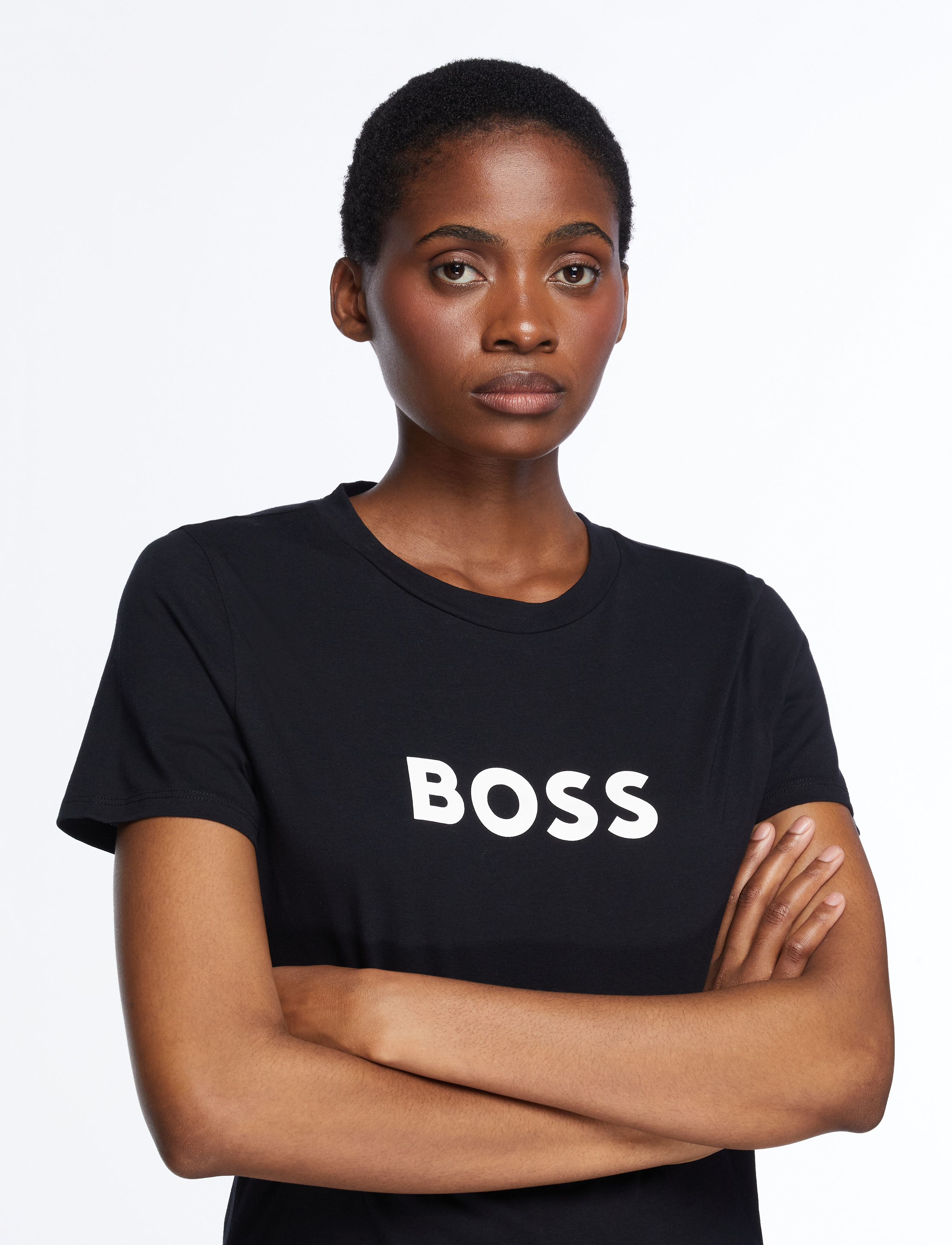 BOSS - C_Elogo_5 - stuttermarbolir - black - 5