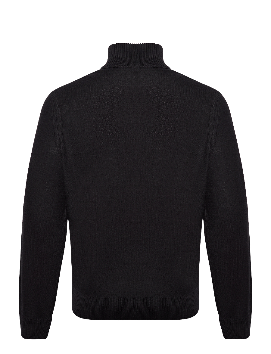 BOSS - Avac_FZ - pullover mit durchgehendem reißverschluss - black - 1