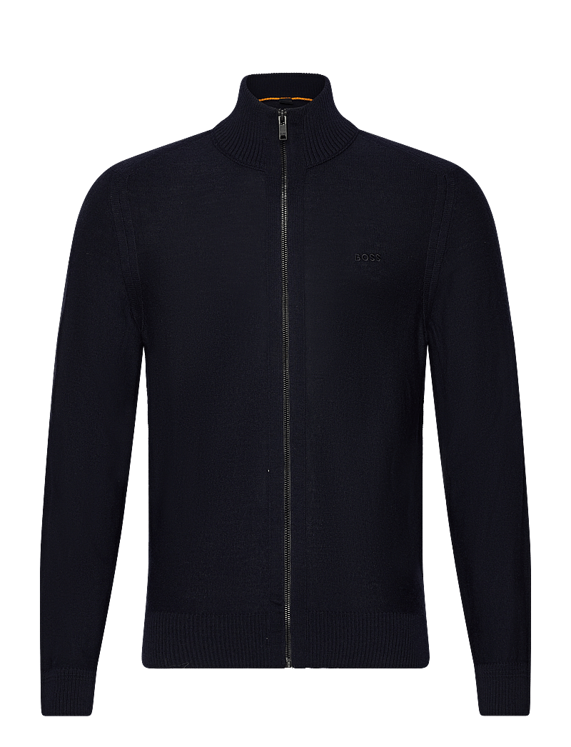 BOSS - Avac_FZ - fullzip strik - dark blue - 0