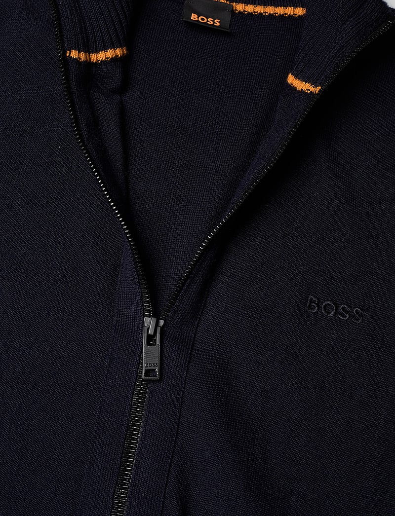 BOSS - Avac_FZ - fullzip strik - dark blue - 2