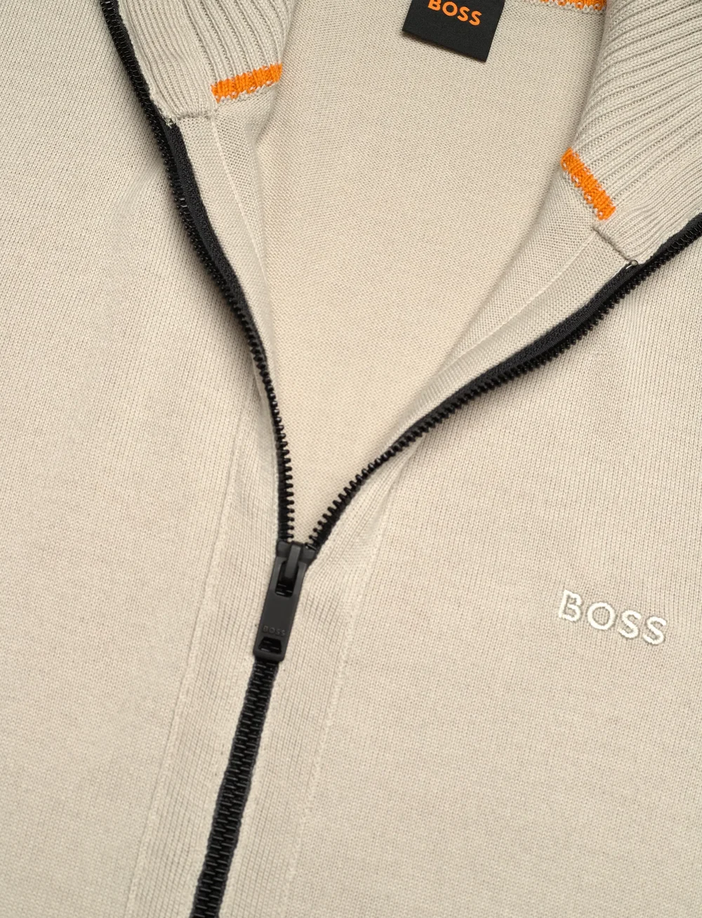 BOSS - Avac_FZ - full zip jumpers - light beige - 2