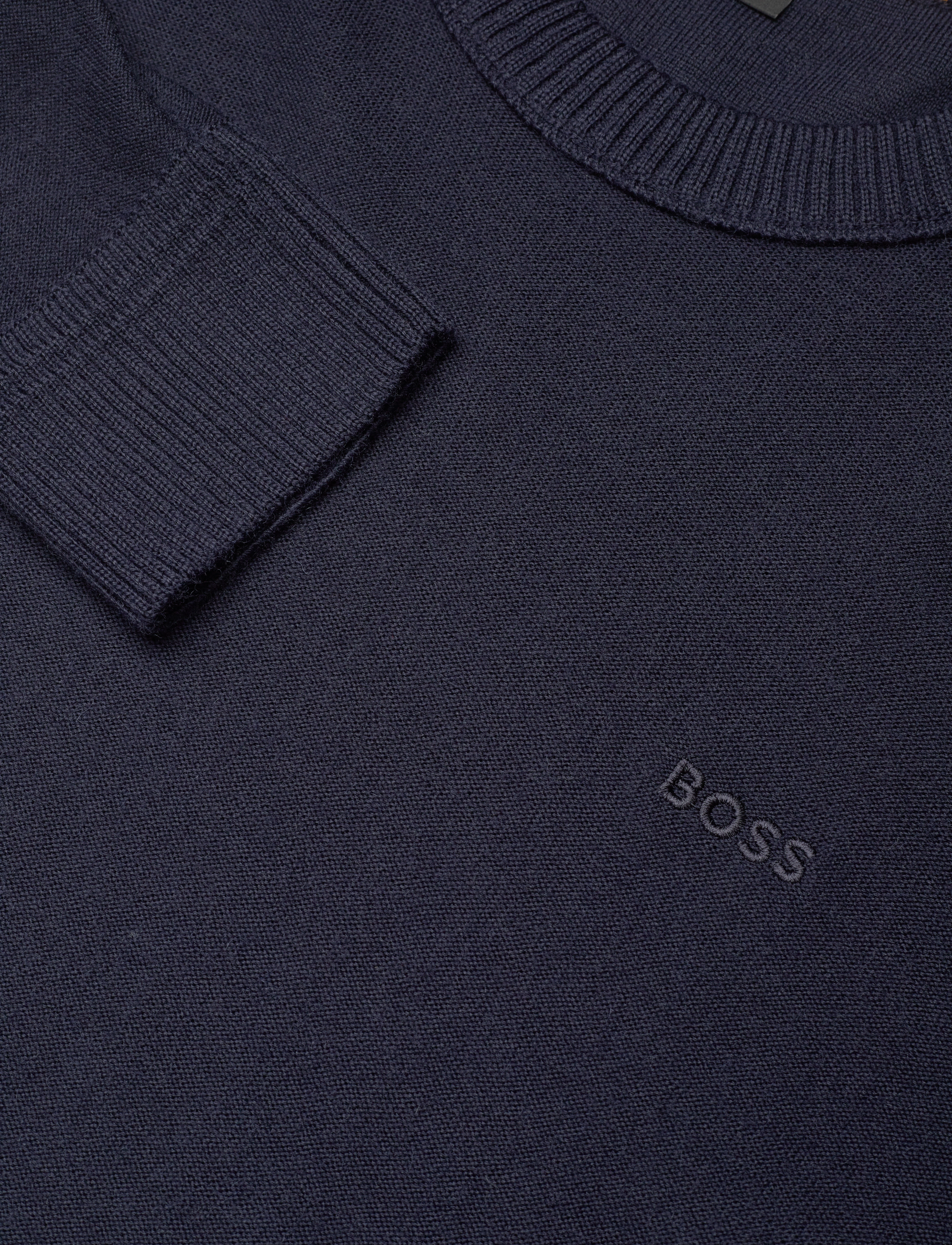 BOSS - Avac_C - Ümmarguse kaelusega kudumid - dark blue - 2