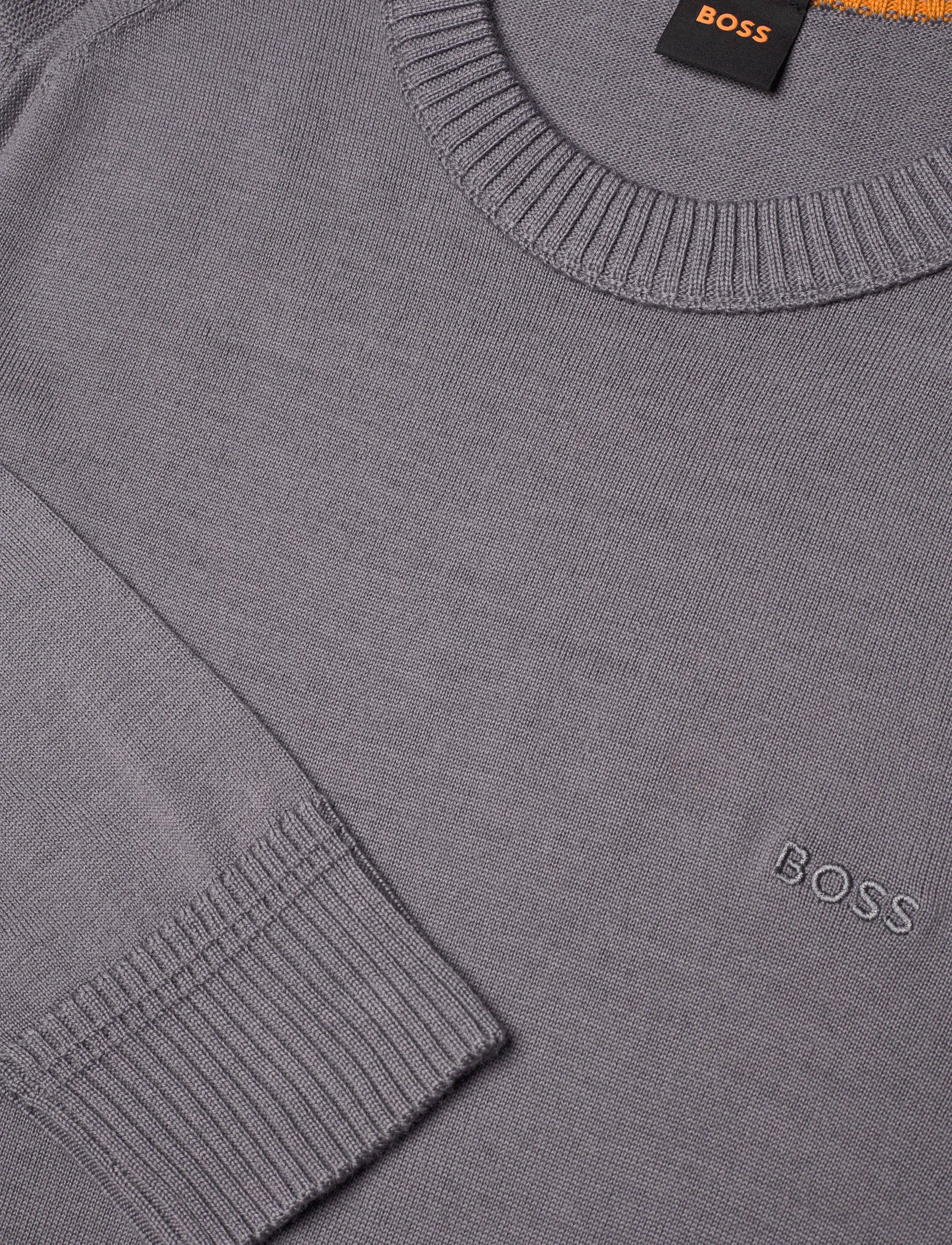 BOSS - Avac_C - strickmode - open grey - 2