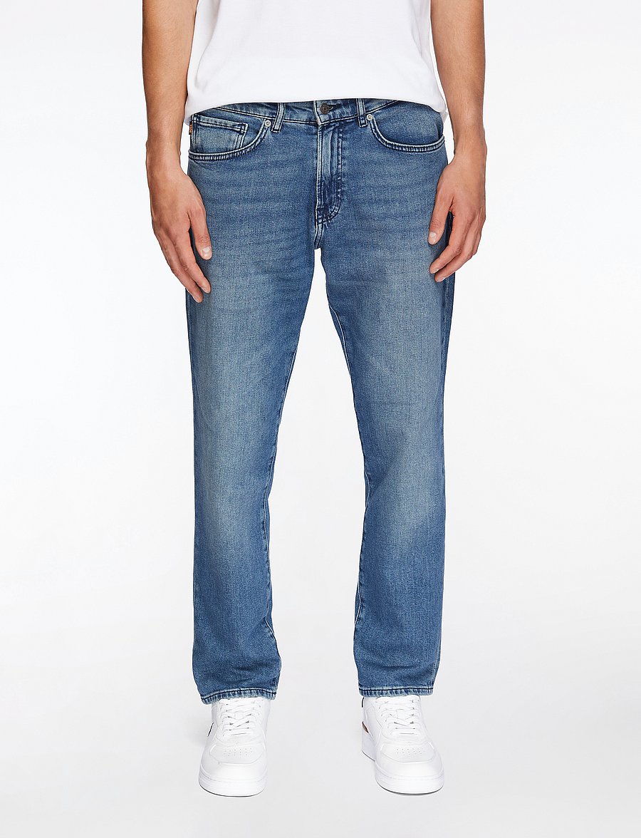 BOSS - Re.Maine BC-C - regular piegriezuma džinsa bikses - medium blue - 0