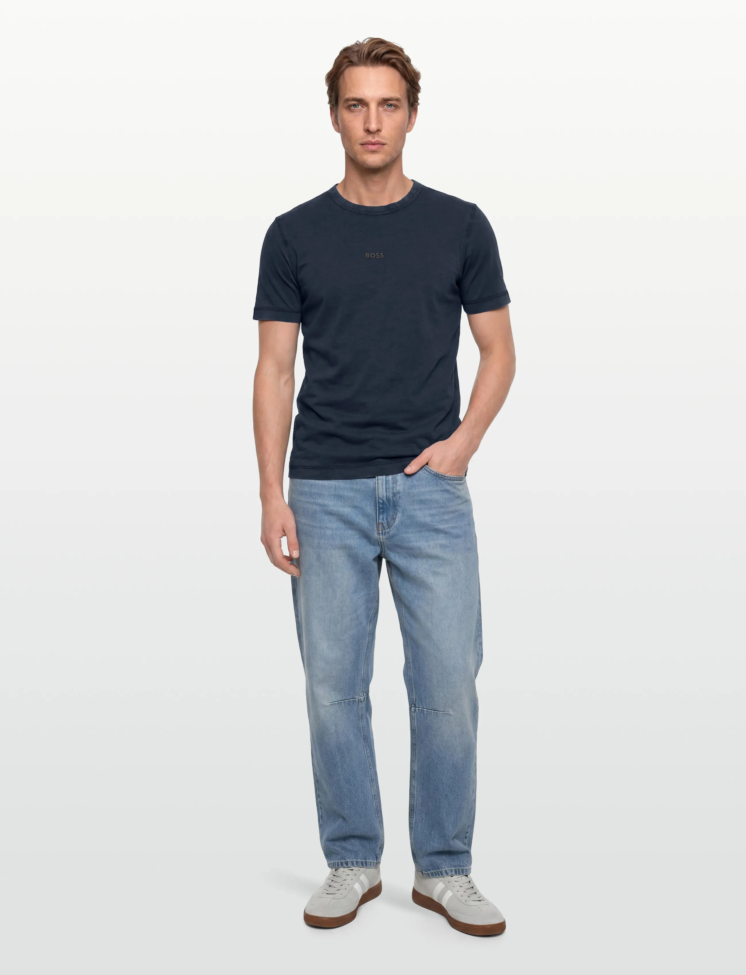BOSS Tokks - T-shirts - DARK BLUE / navy