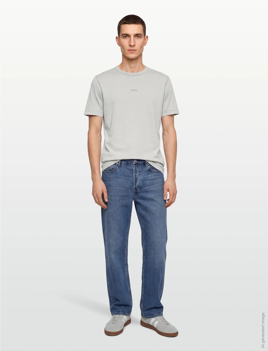 BOSS - Tokks - kortærmede t-shirts - open grey - 0