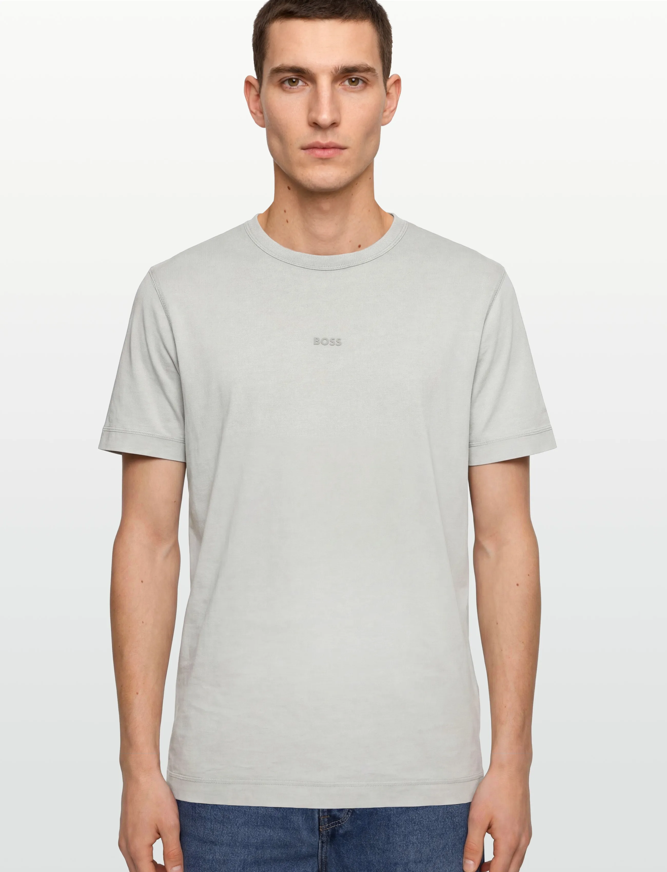 BOSS - Tokks - short-sleeved t-shirts - open grey - 3