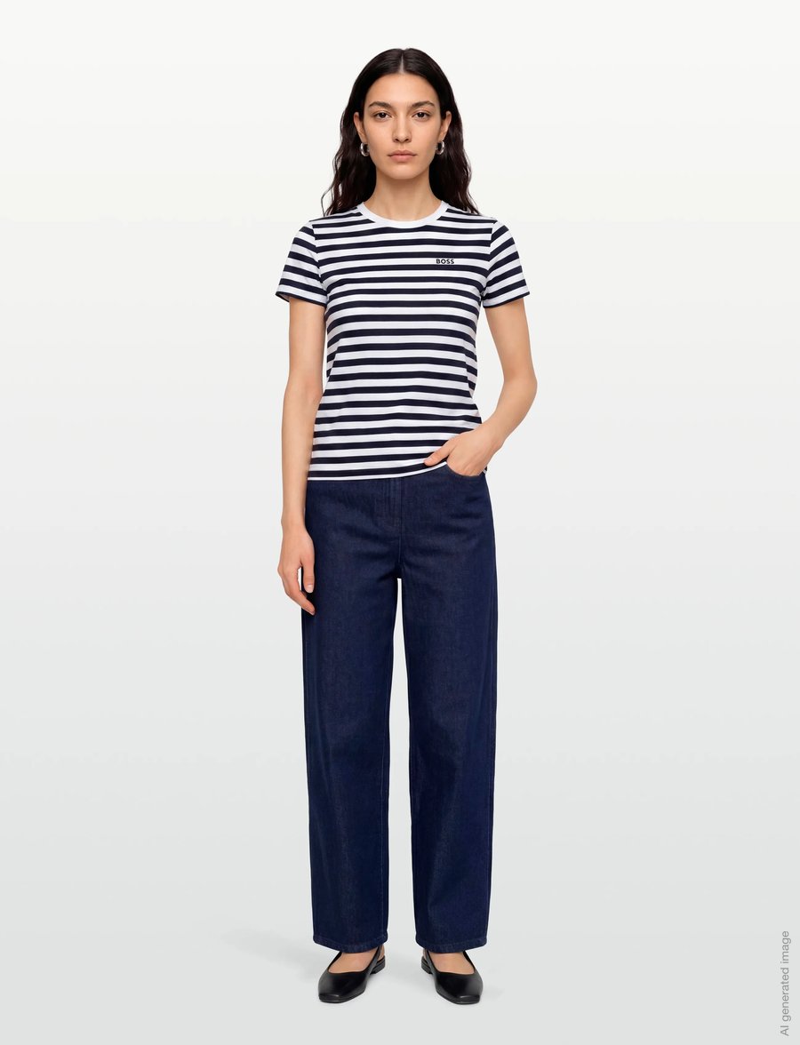 BOSS - C_Esla_Striped - t-shirts - open miscellaneous - 0