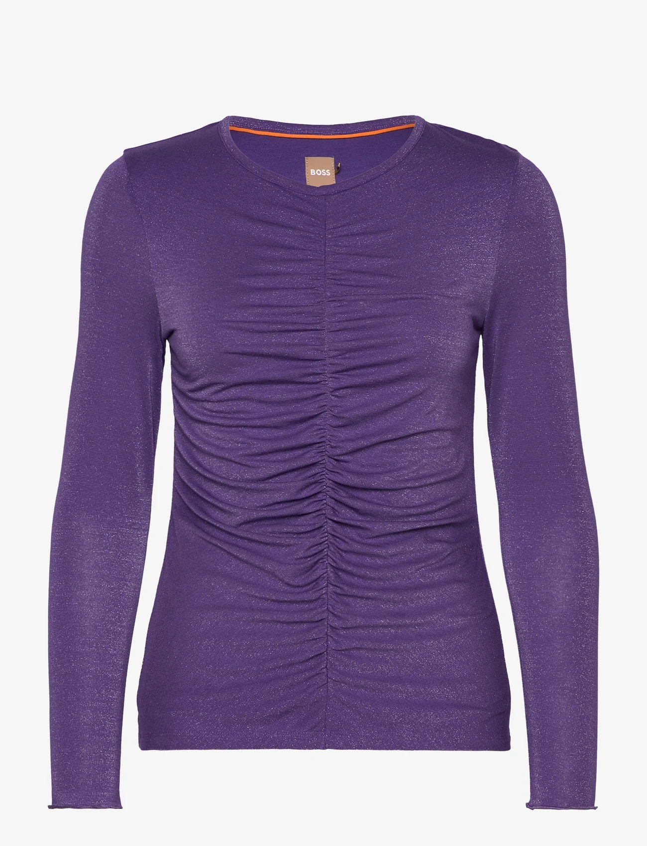 BOSS - C_Emeela_glitter - long-sleeved blouses - open purple - 0