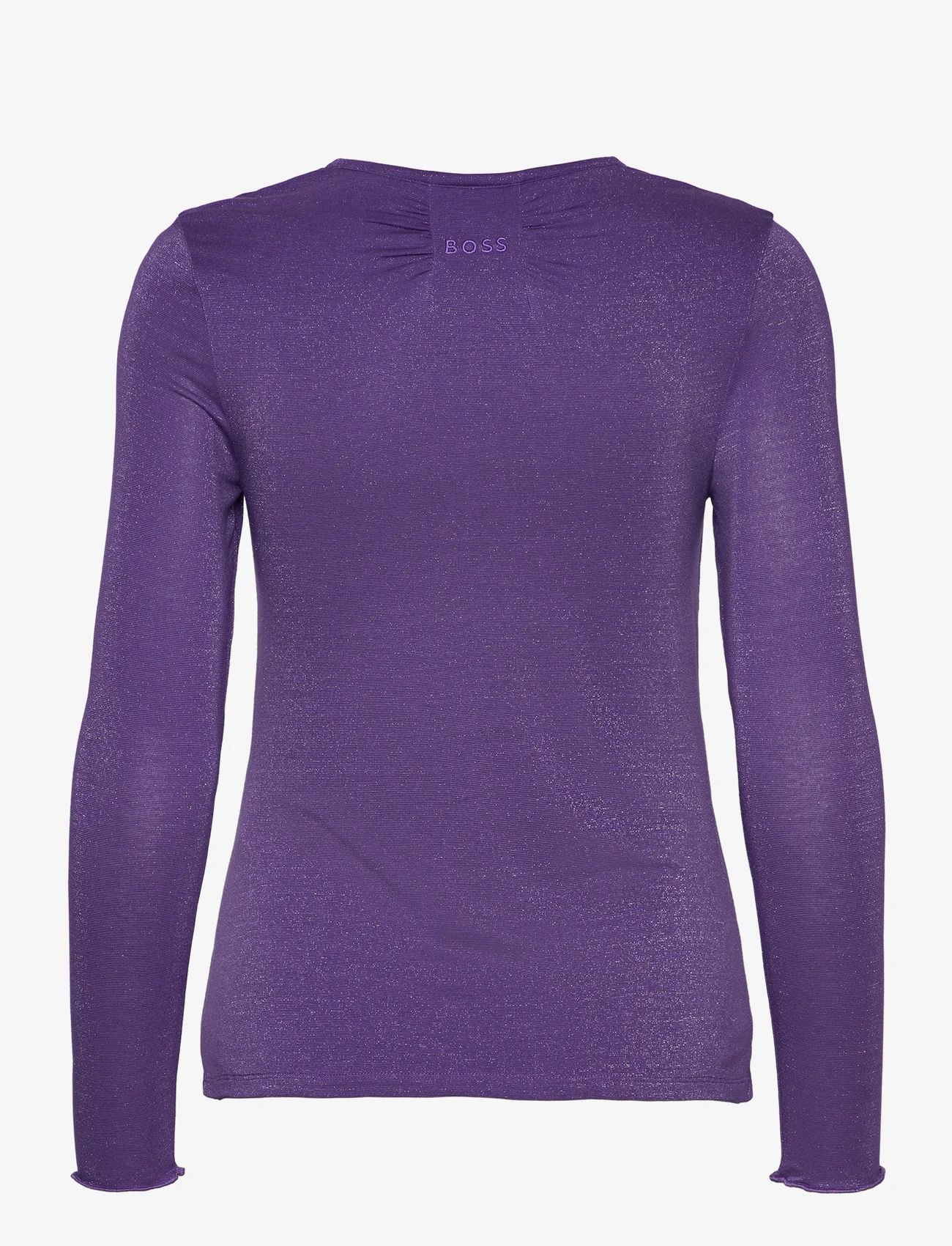 BOSS - C_Emeela_glitter - long-sleeved blouses - open purple - 1
