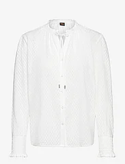 BOSS - C_Biusica - long-sleeved blouses - white - 0