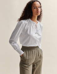 BOSS - C_Biusica - long-sleeved blouses - white - 5
