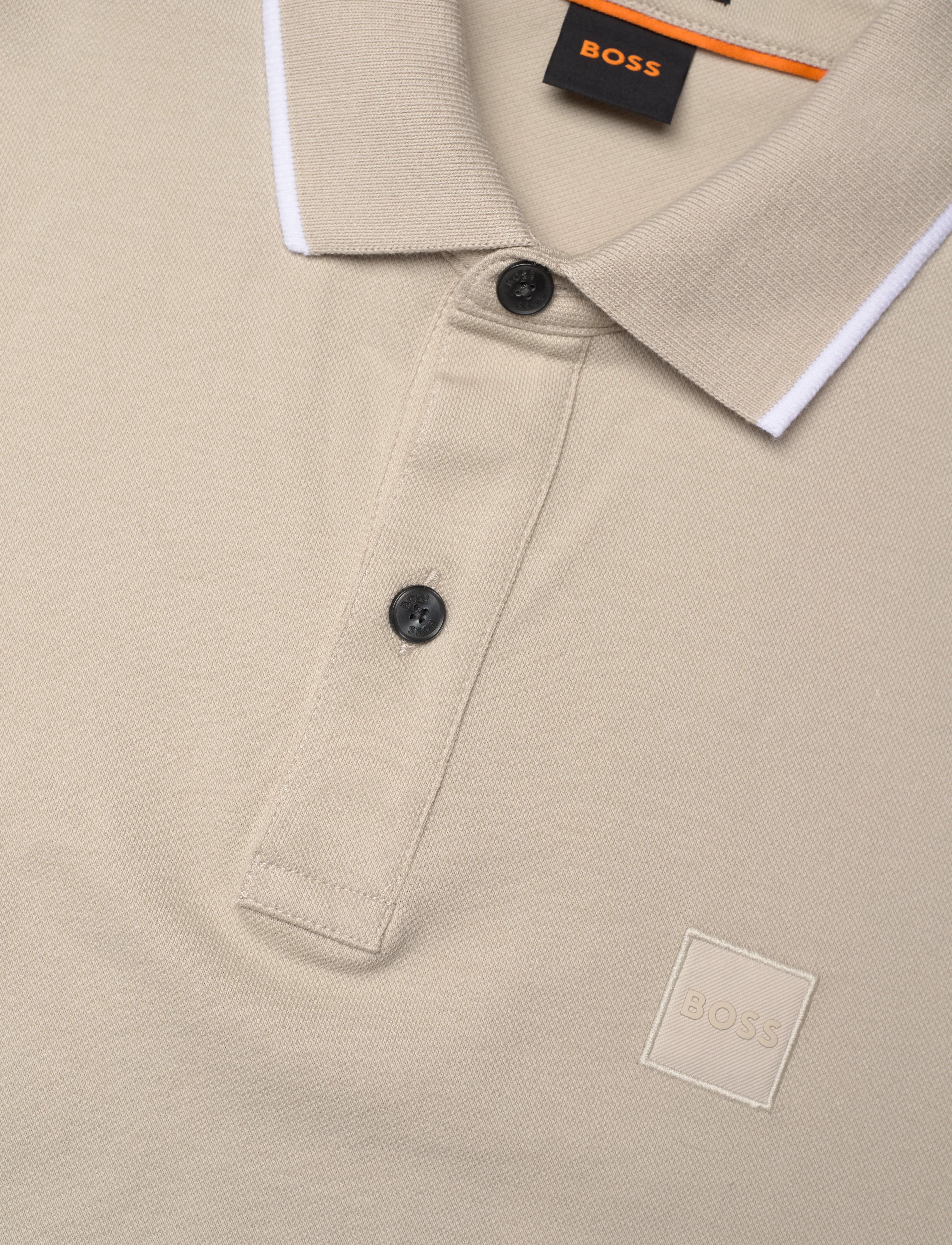 BOSS - Passertip - kortærmede poloer - light beige - 2