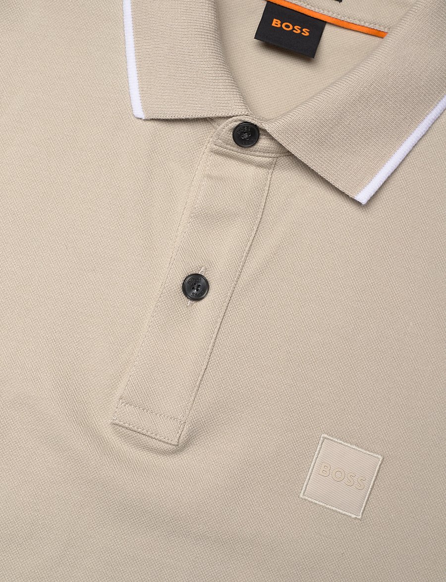 BOSS - Passertip - lühikeste varrukatega polod - light beige - 2