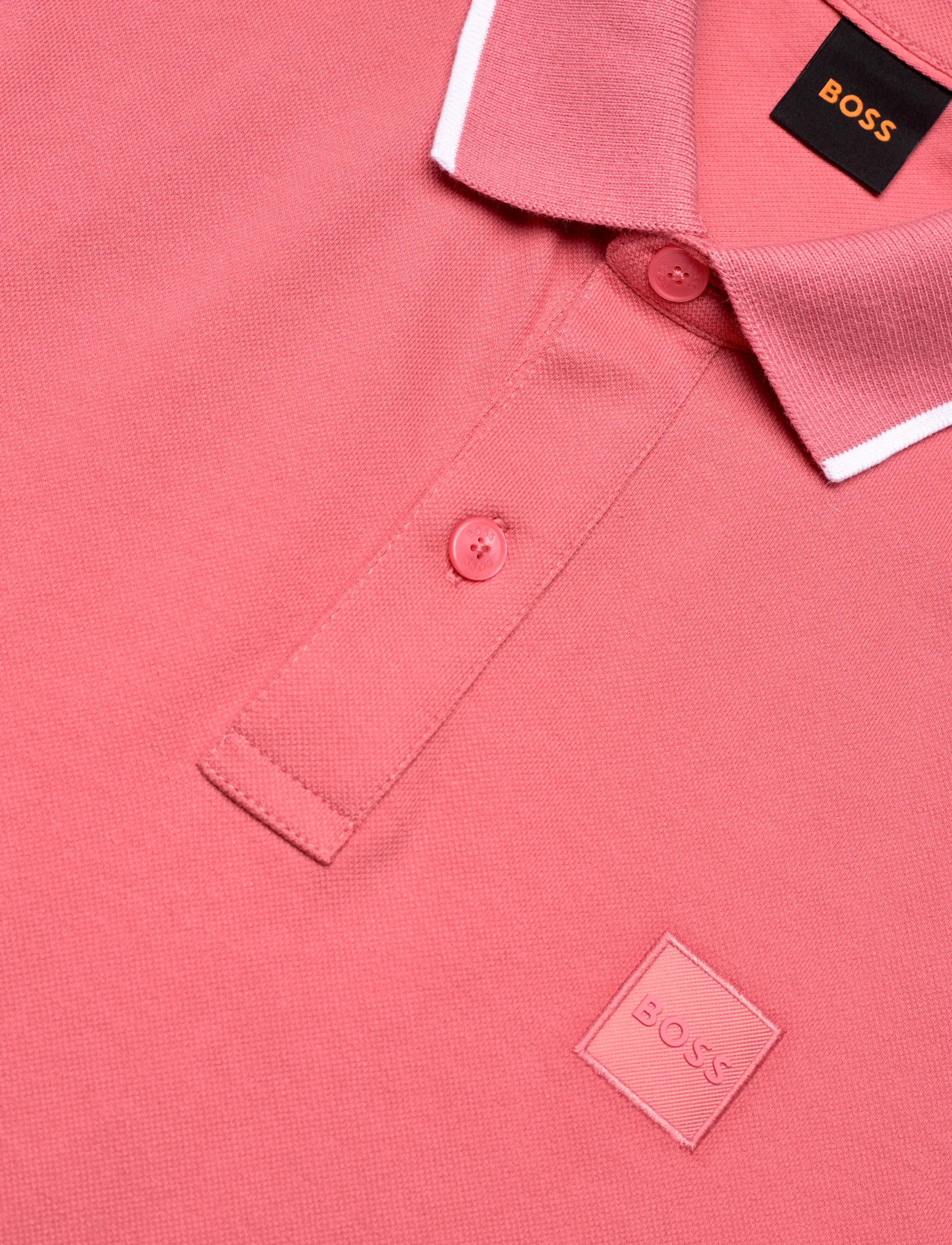 BOSS - Passertip - short-sleeved polos - light/pastel red - 5