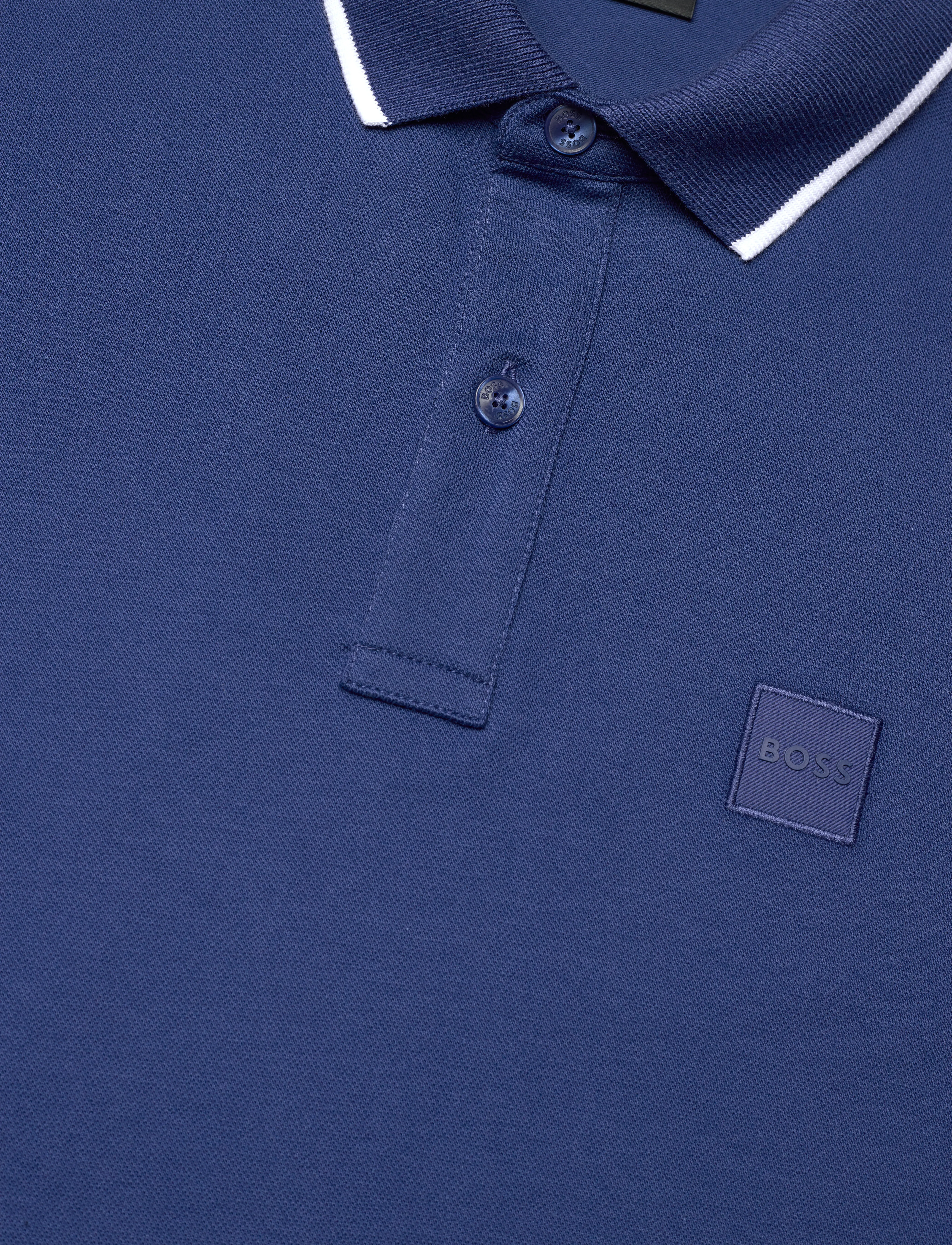 BOSS - Passertip - kortärmade pikéer - open blue - 2