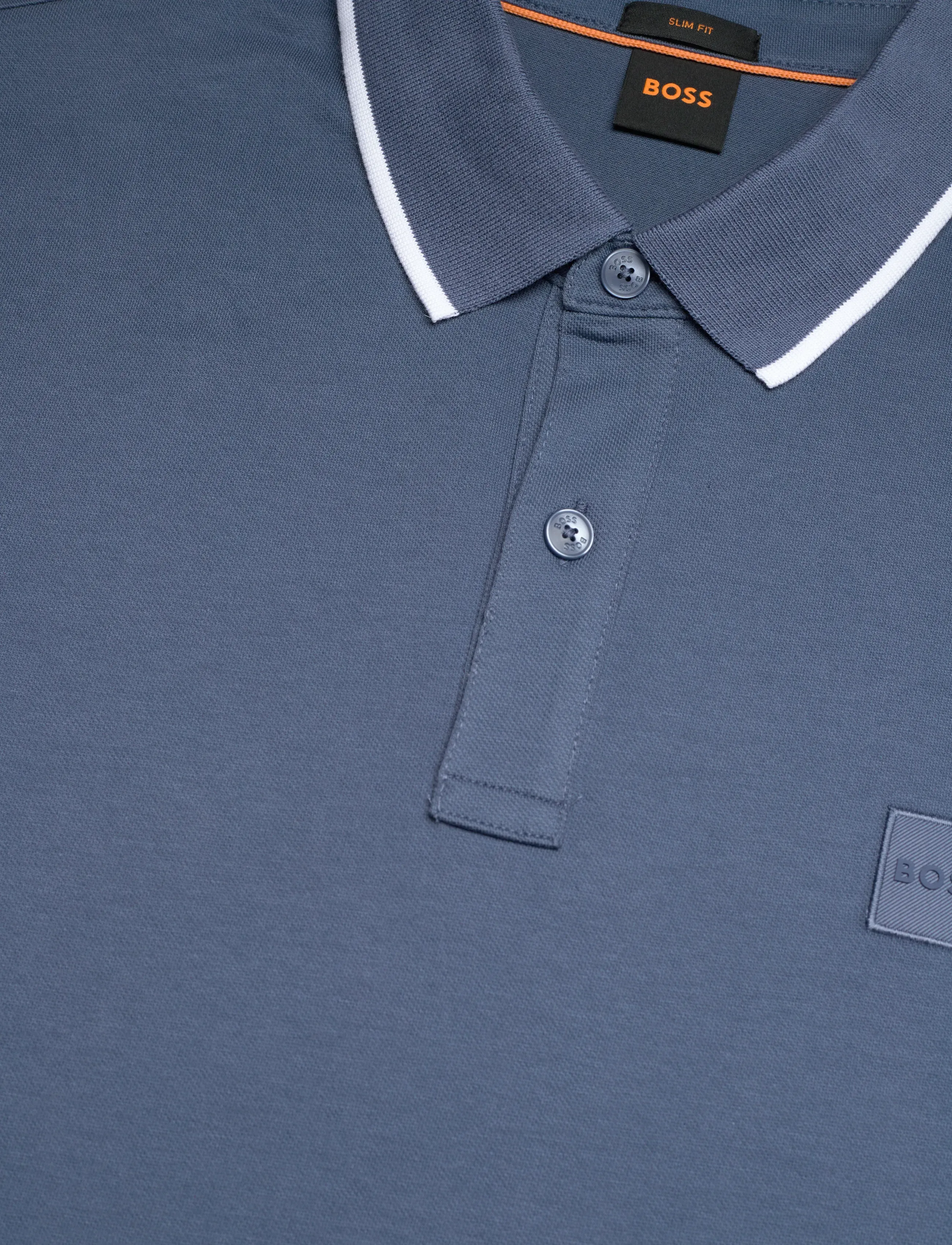 BOSS - Passertip - kortärmade pikéer - open blue - 2