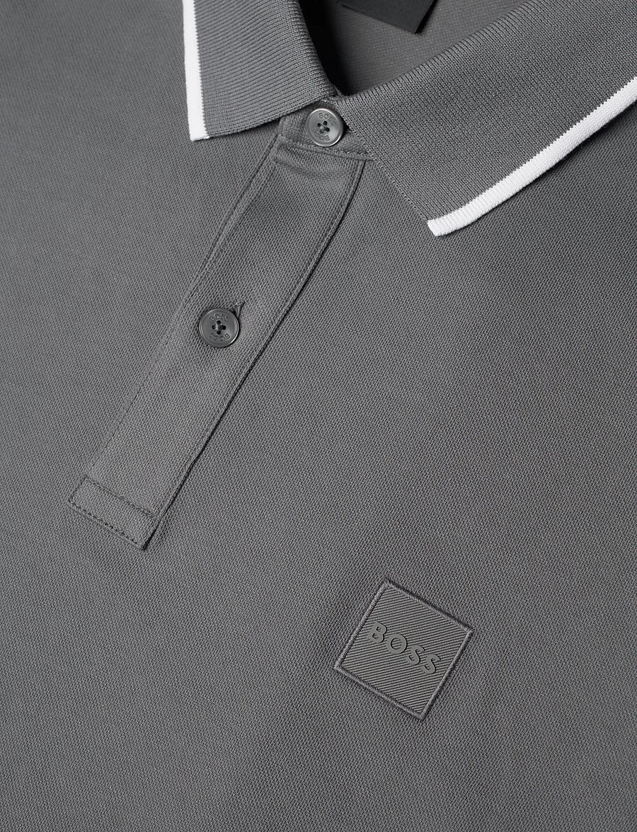 BOSS - Passertip - kurzärmelig - open grey - 2