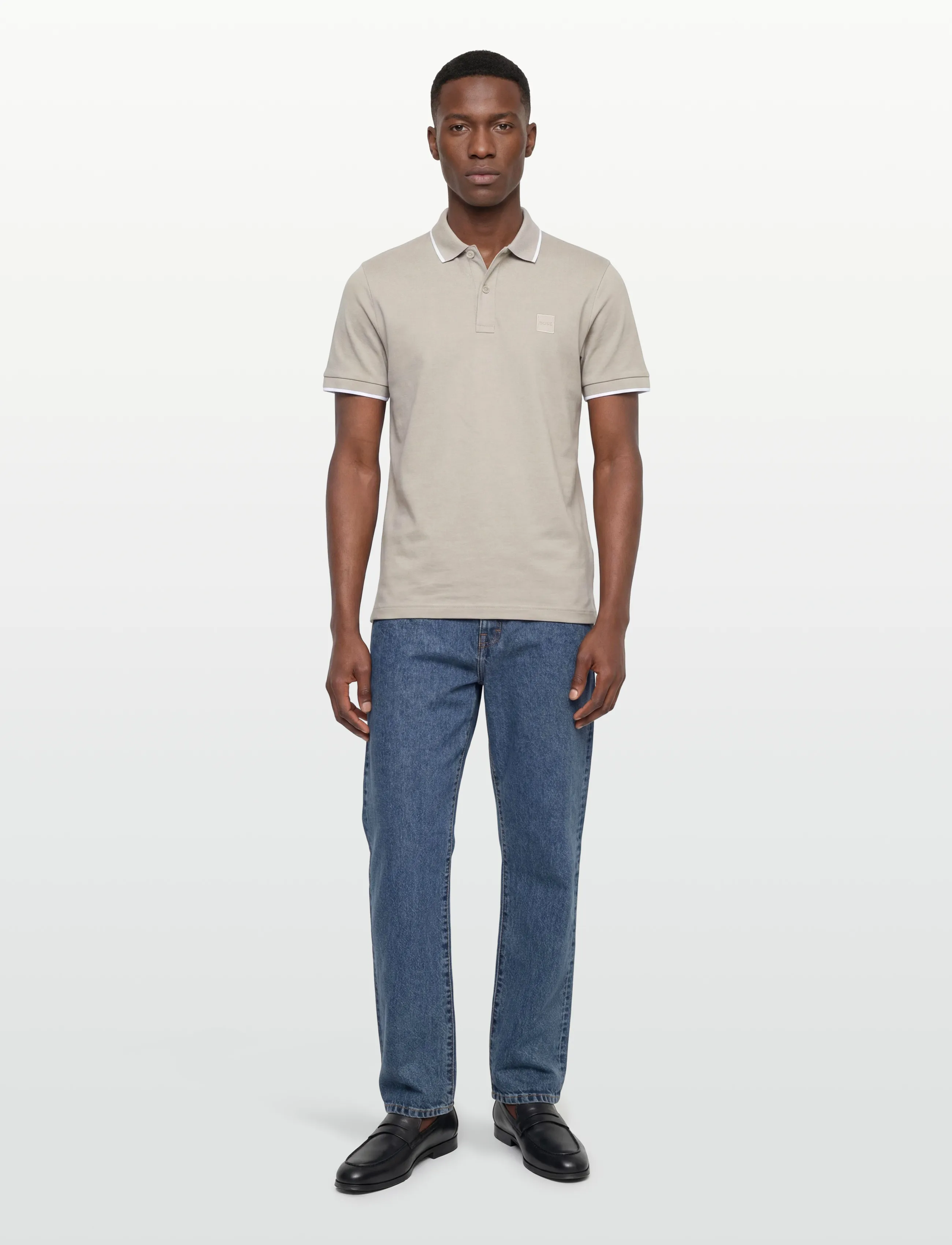 BOSS Passertip, Mænd, Poloshirt, Beige, Str: M