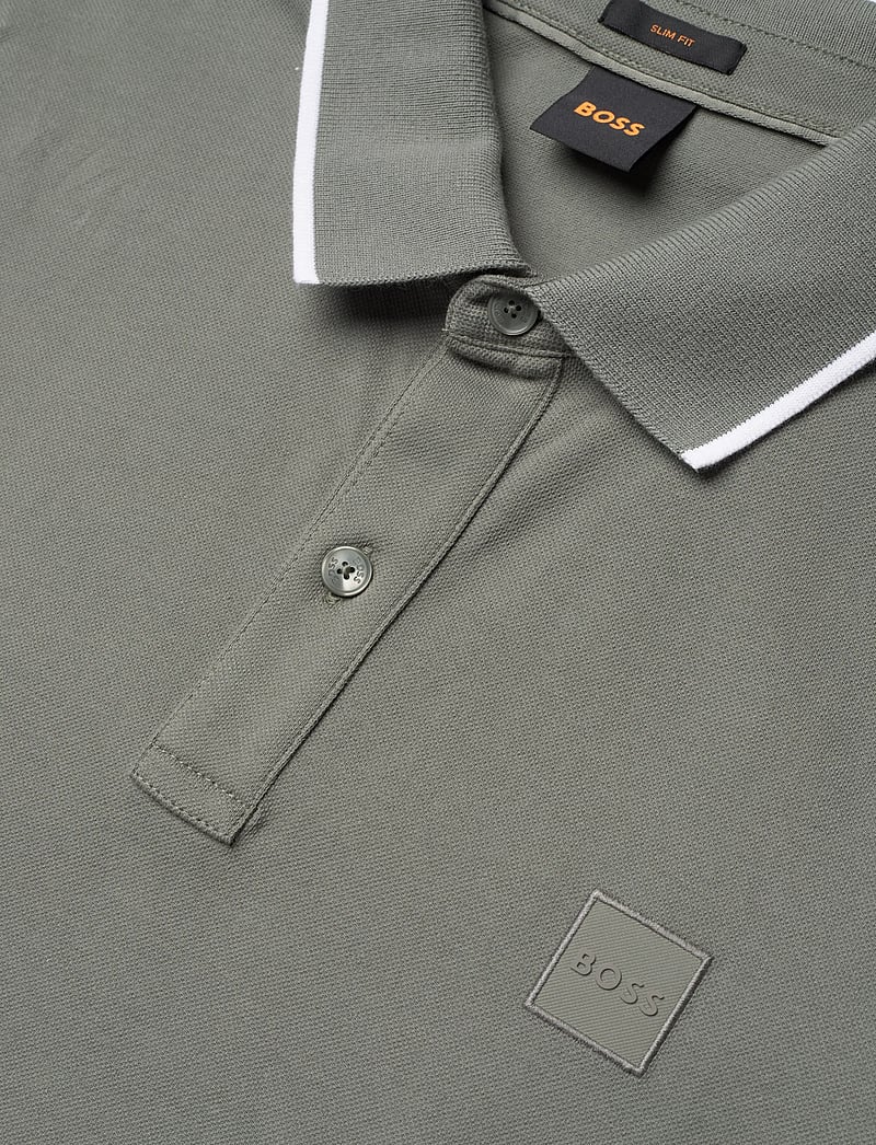 BOSS - Passertip - lühikeste varrukatega polod - open grey - 5