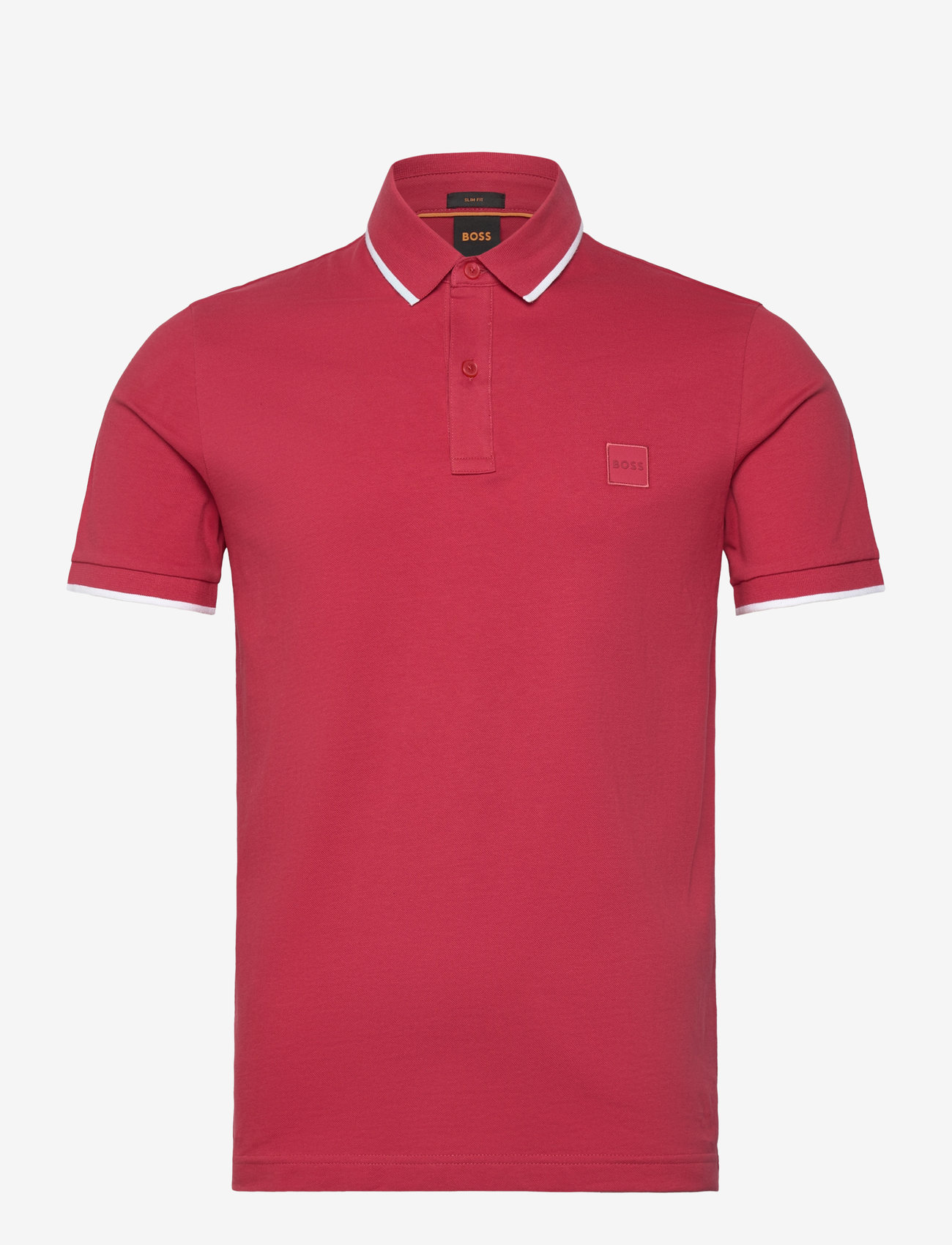 BOSS - Passertip - lühikeste varrukatega polod - open red - 0