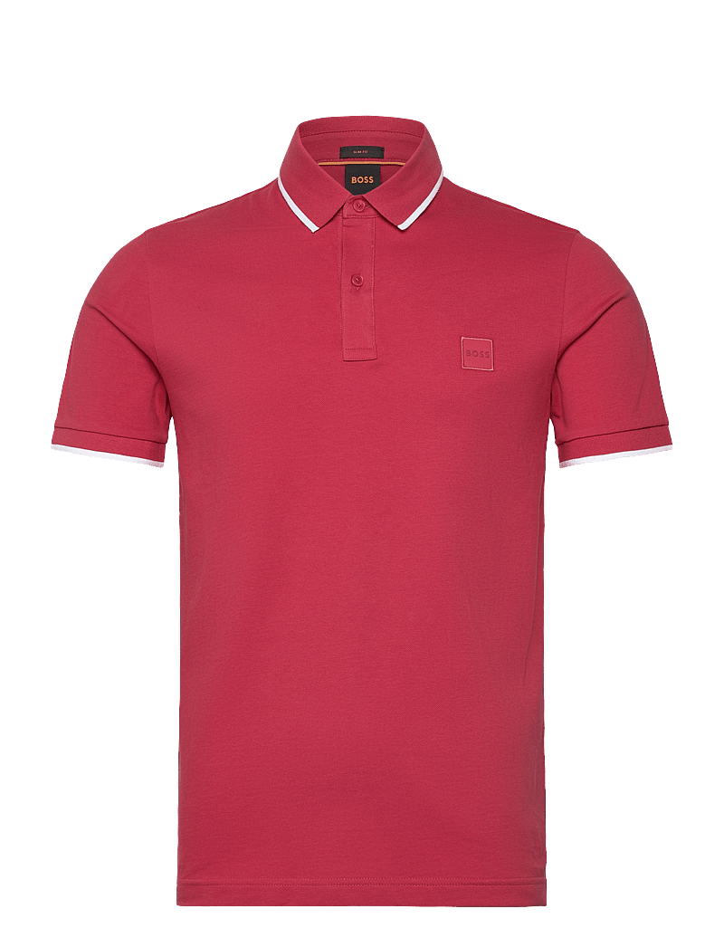 BOSS - Passertip - lühikeste varrukatega polod - open red - 0
