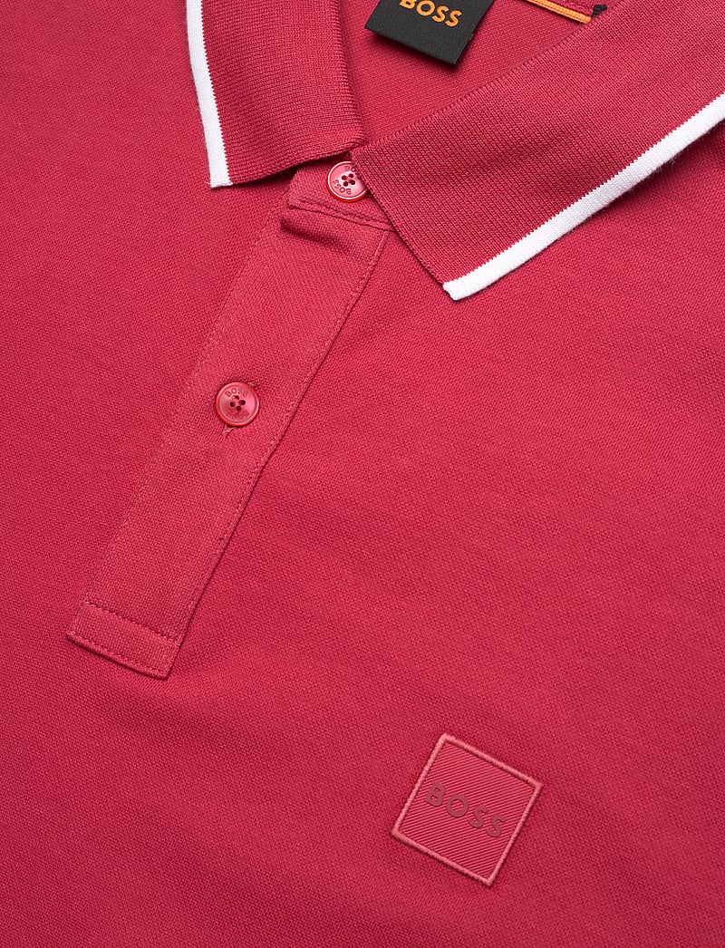 BOSS - Passertip - lühikeste varrukatega polod - open red - 2